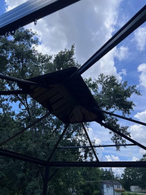 Aoxun Hardtop Gazebo 10x12, Aluminum Frame Canopy with Double Galvanized Steel Roof, Outdoor Gazebo with Breathable Netting and Privacy Curtain for Backyard customer photo 2