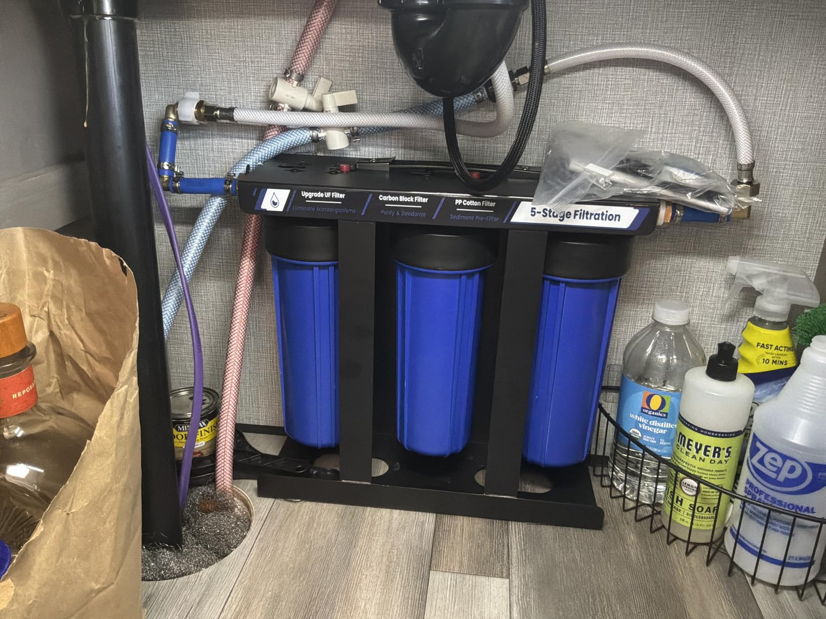 RV Water Filter System, 5-Stage Water Filtration for RVs and Campers, 0.01 Micron Filters Out Sediments, Chlorine, VOCs, Heavy Metals, Odors customer photo 2