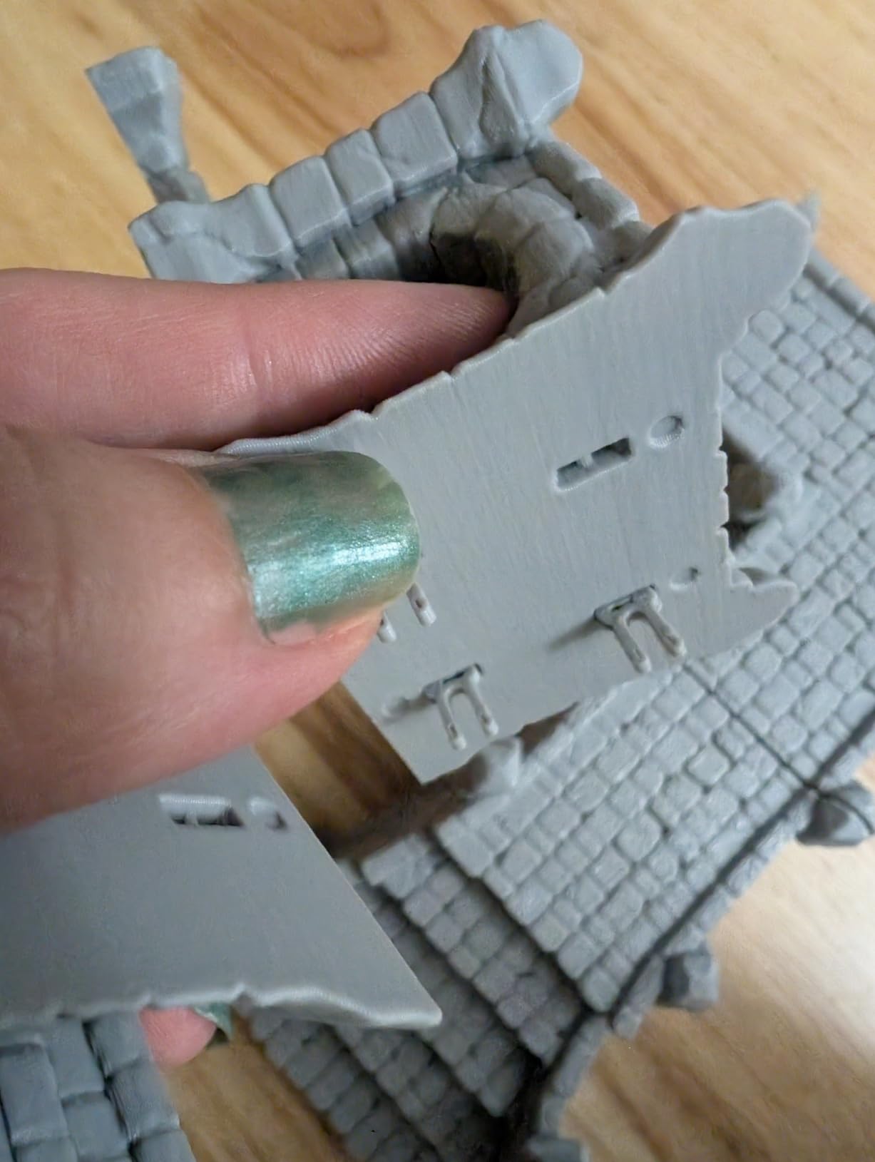 AF687 Broken Viaduct - DND Terrain for Dungeon Masters, 28PCS RPG Starter Set with Modular Bridge Ruins, Perfect Beginner Bundle for TTRPG and Tabletop Campaigns customer photo 2