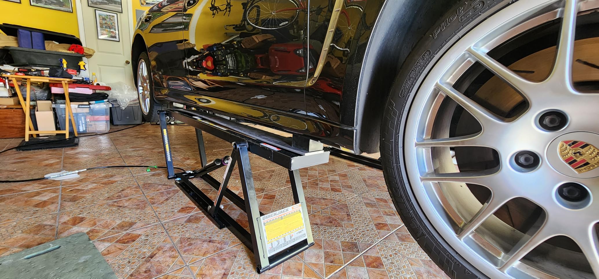 Bundle - 6000TL Portable Car Lift, Wall Hangers & Pinch-Weld Blocks, ALI Certified, 6,000-lbs. Capacity, 110V Power Unit, Car Lift for Garage, Shop, & Mechanic customer photo 3