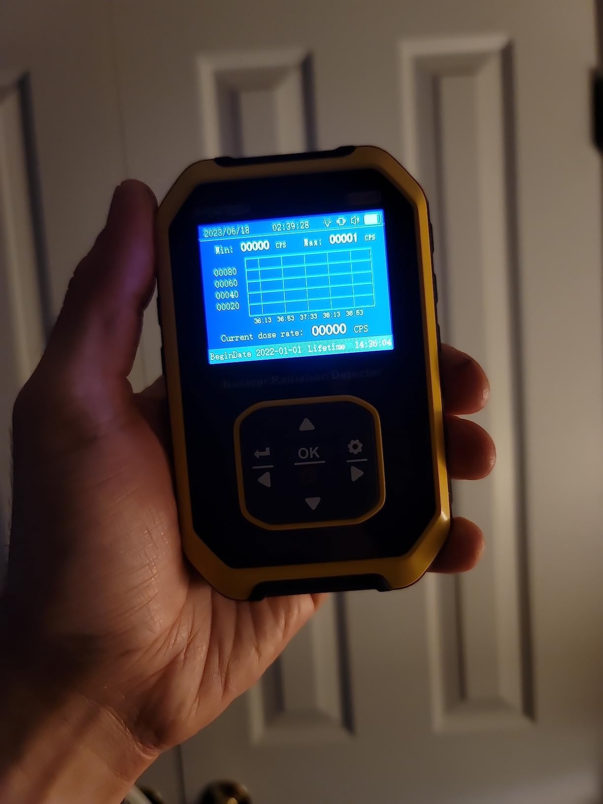 FNIRSI GC-01 Geiger Counter Nuclear Radiation Detector, Radiation Dosimeter with LCD Display, Portable Handheld Beta Gamma X-ray Rechargeable Radiation Monitor Meter, 5 Dosage Units, 0.0μSv-500mSv customer photo 2
