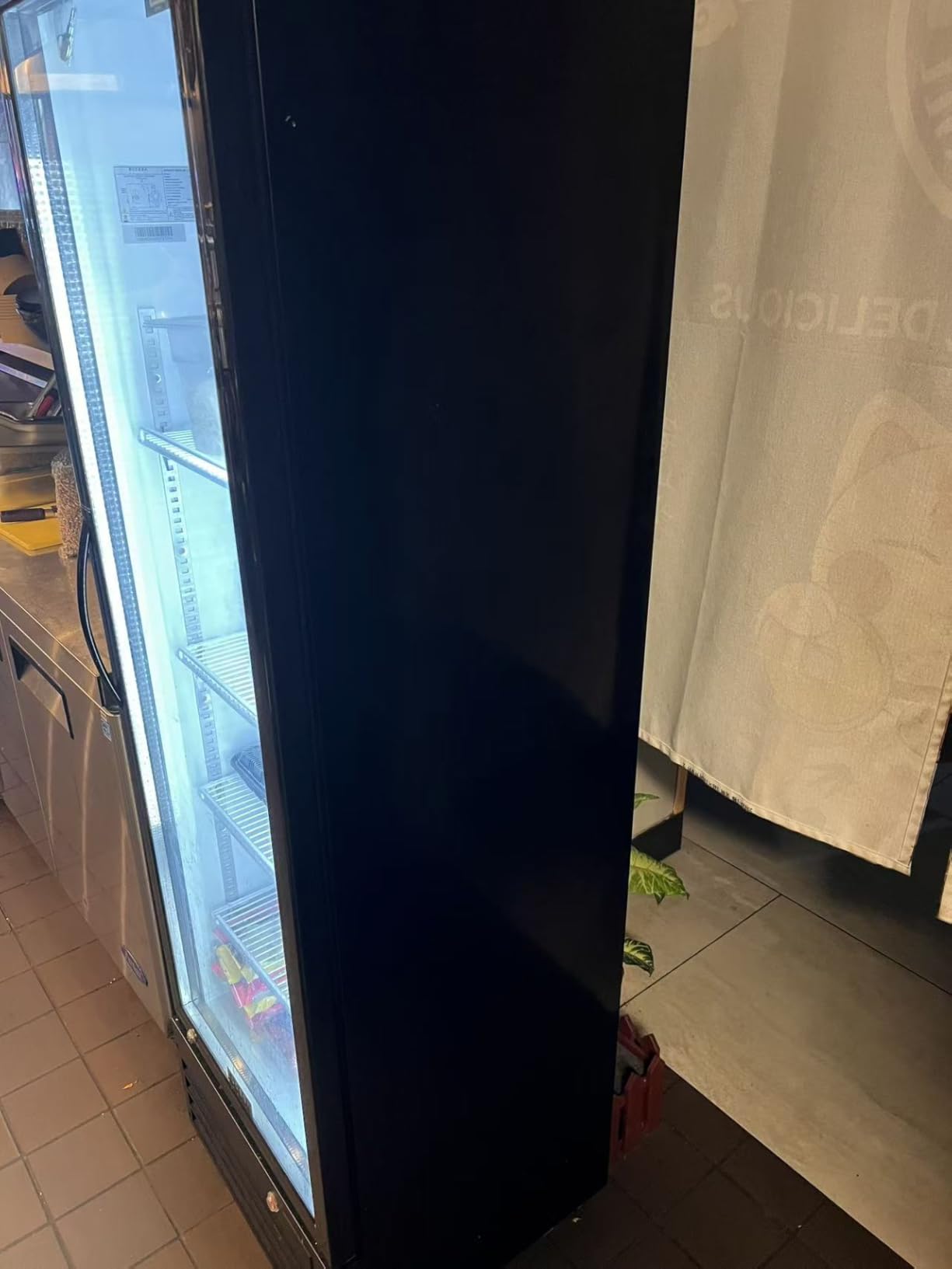 BODEGACOOLER Commercial Beverage Refrigerator with Glass Door,12.5 Cu.Ft Commercial Drink Refrigerator,Upright Large Display Merchandiser Beverage Bar Cooler with Soft LED Light,Adjustable Shelves customer photo 1