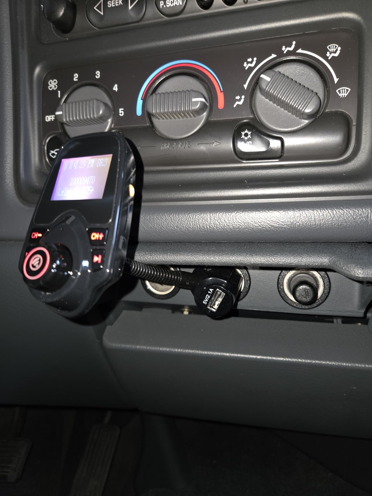 ONN Upgraded 2026 Bluetooth Car FM Transmitter, 1.44