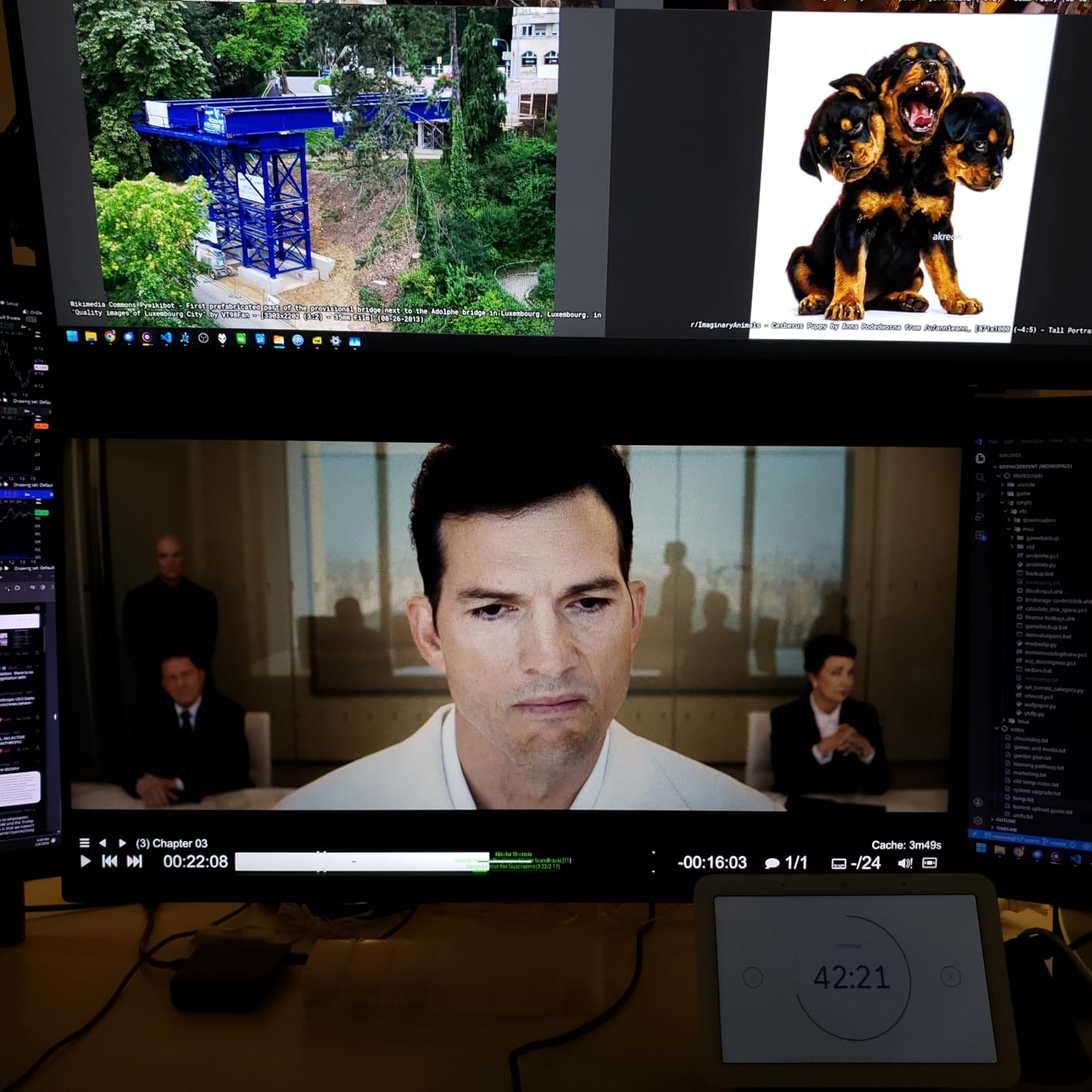 ASUS TUF Gaming Series 5 24 inch 1080P Gaming Monitor (VG249QM5A) - Full HD, Fast-IPS, 240Hz, 0.3ms, G-SYNC Compatible, FreeSync Premium, Extreme Low Motion Blur Sync, 99% sRGB, Gaming AI, 3 yr Warranty customer photo 1