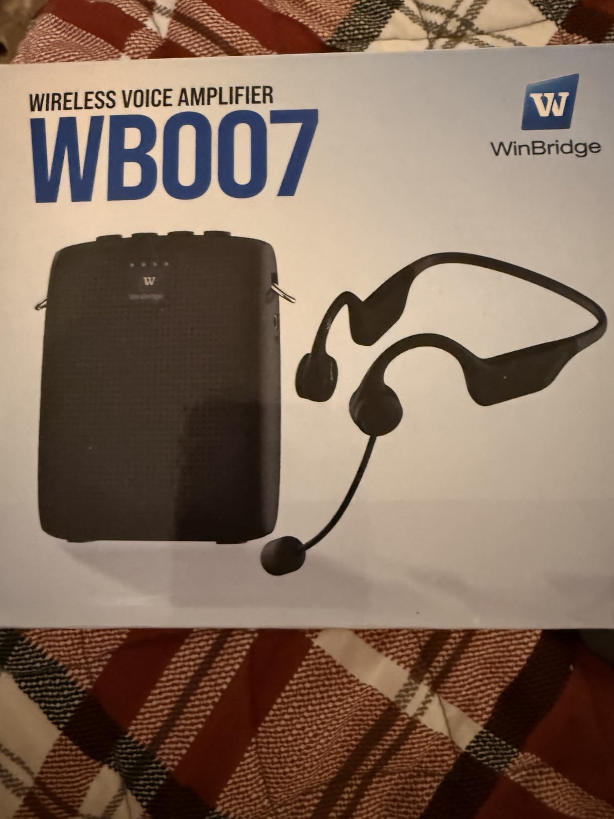 WinBridge Voice Amplifier Wireless Microphone Earhook, Portable Speaker and Mic for Teachers, Mini PA System with Crystal-Clear Original Sound, Fitness Ear-Secured Microphone for Public Speaking WB007 customer photo 1