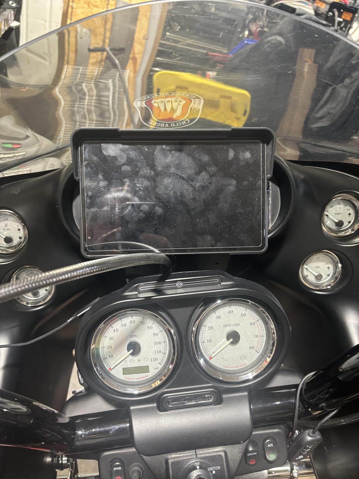2026 LBW 6 Portable Motorcycle CarPlay GPS(Includes 128G SD), with Wireless Android Auto, Dual 2K Dash Cam/Recorder, Navigation, HD Waterproof Touchscreen, Quick-Release Magnetic Bracket, TPMS, BT customer photo 1