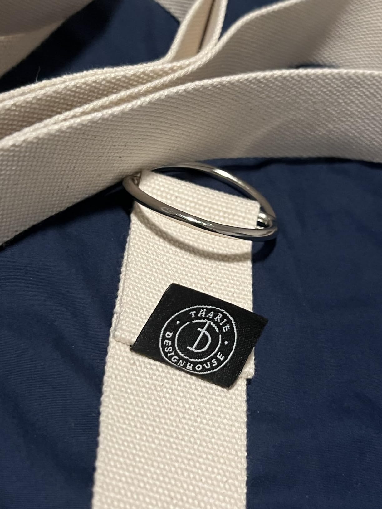 Tharie Organic Cotton Yoga Strap, GOTS Certified, Adjustable D-Ring, Soft & Durable Stretching Strap for Yoga, Pilates & Physical Therapy, 250 cm customer photo 2