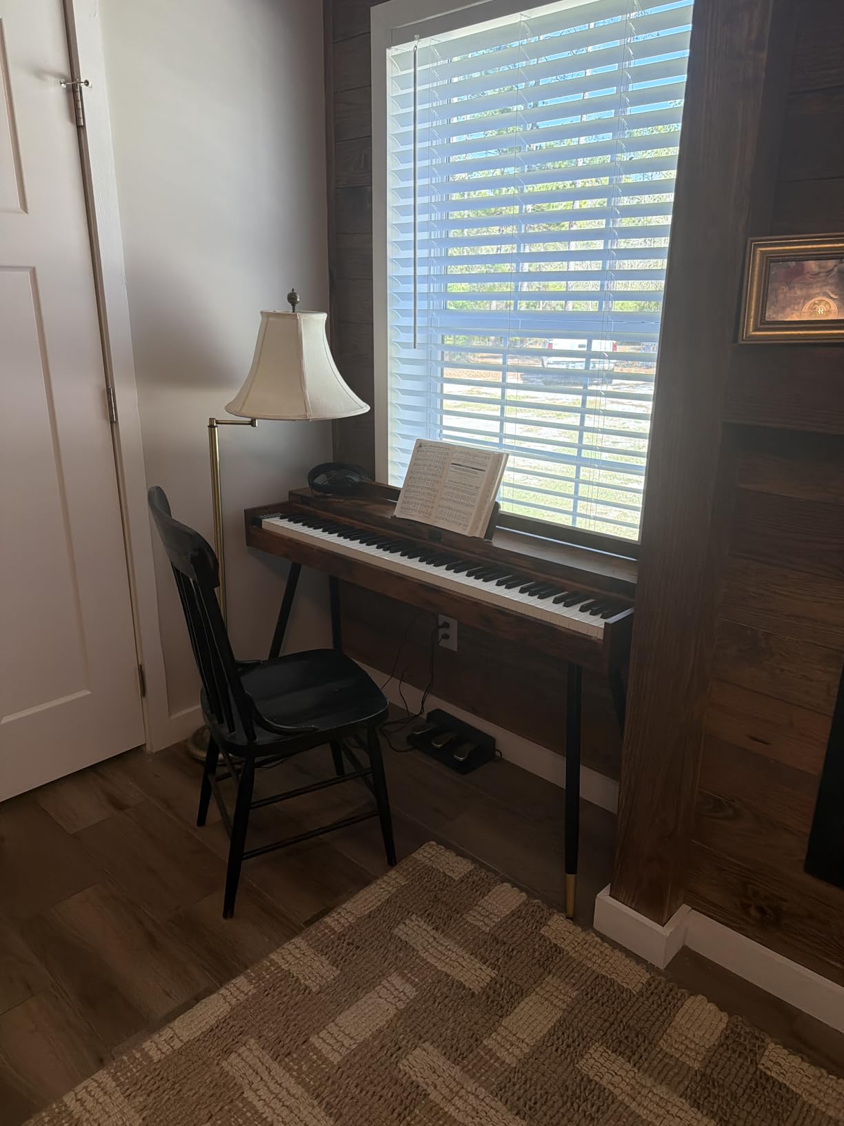 STRICH SDP-350S 88 Key Digital Piano, Hammer-Action Weighted Keyboard, Full Size Desk Cover Electric Piano Keyboard with Stand, 25Wx2 Speakers, Headphones, Three Pedal, SDP-350S (Furniture Style) customer photo 1
