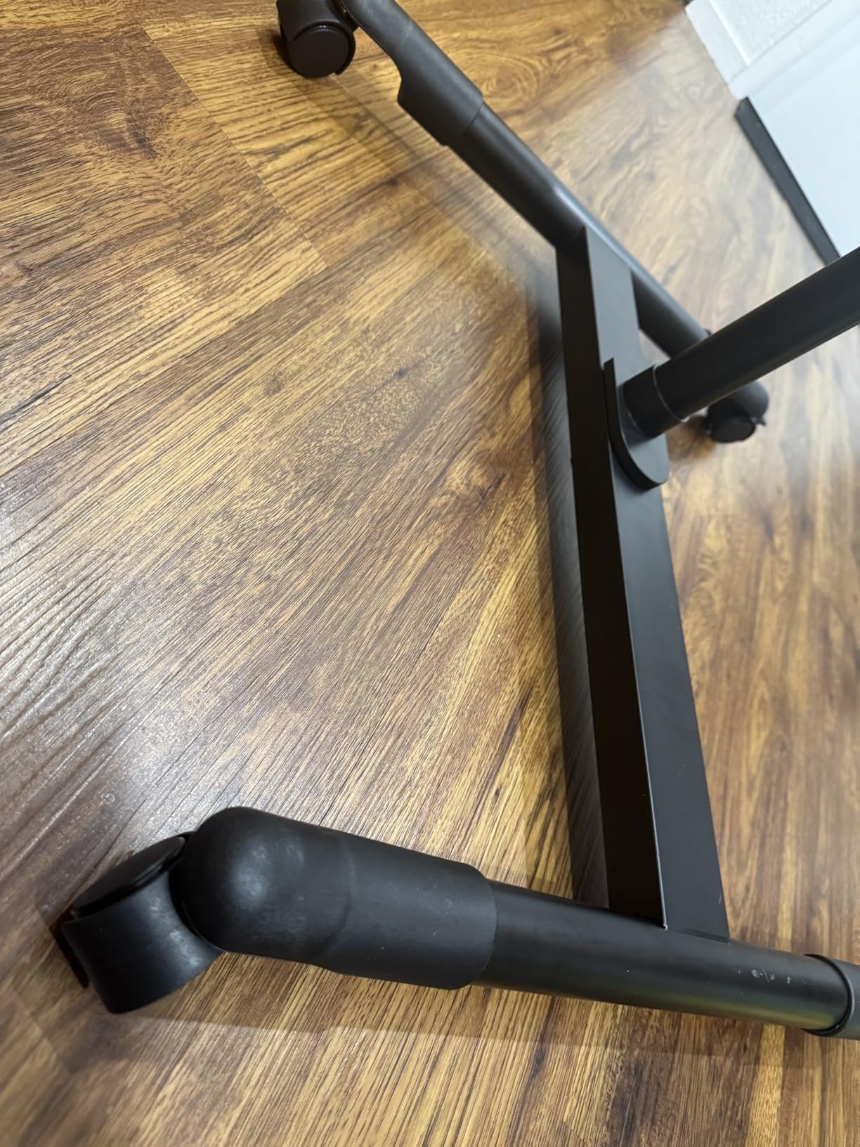 VIVO Freestanding Mobile Keyboard Tray and Mouse Pad Cart, Ergonomic Typing Platform with Tilting Design and Height Adjustment, Black, CART-KB1A customer photo 2