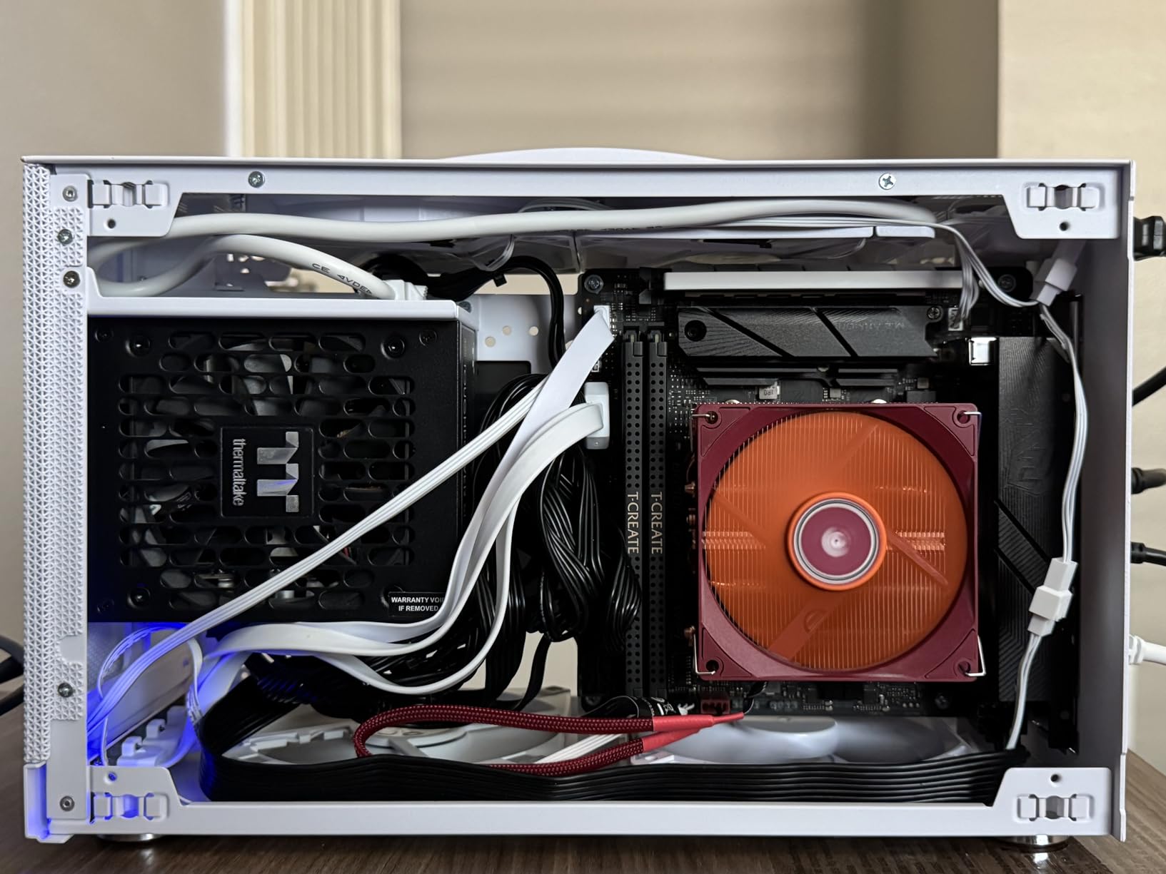 PCCOOLER CPS K101 Mini ITX PC Case, Mesh High Airflow SFF Chassis, Fits 340mm GPU, 3X 12015 Slim Fan Support, Ergonomic Handle, Tool-Free Side Panels, USB 3.0 & Type-C(Pcie Riser Cable Not Included) customer photo 2