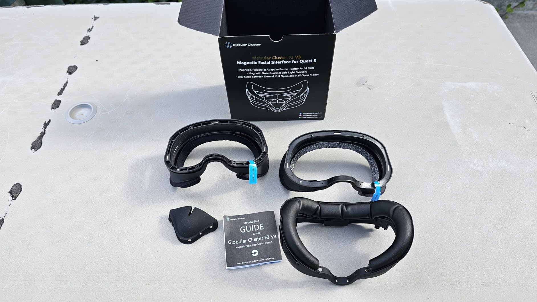 Globular Cluster F3 V3 Magnetic Facial Interface for Quest 3, Flexible and Adaptive Frame with Multi-Material Pads customer photo 2