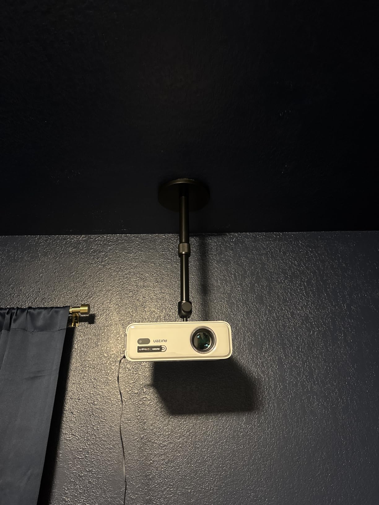Aurzen Ceiling Projector Mount Bracket, 360 Rotation & 90 Tilt, Adjustable 9