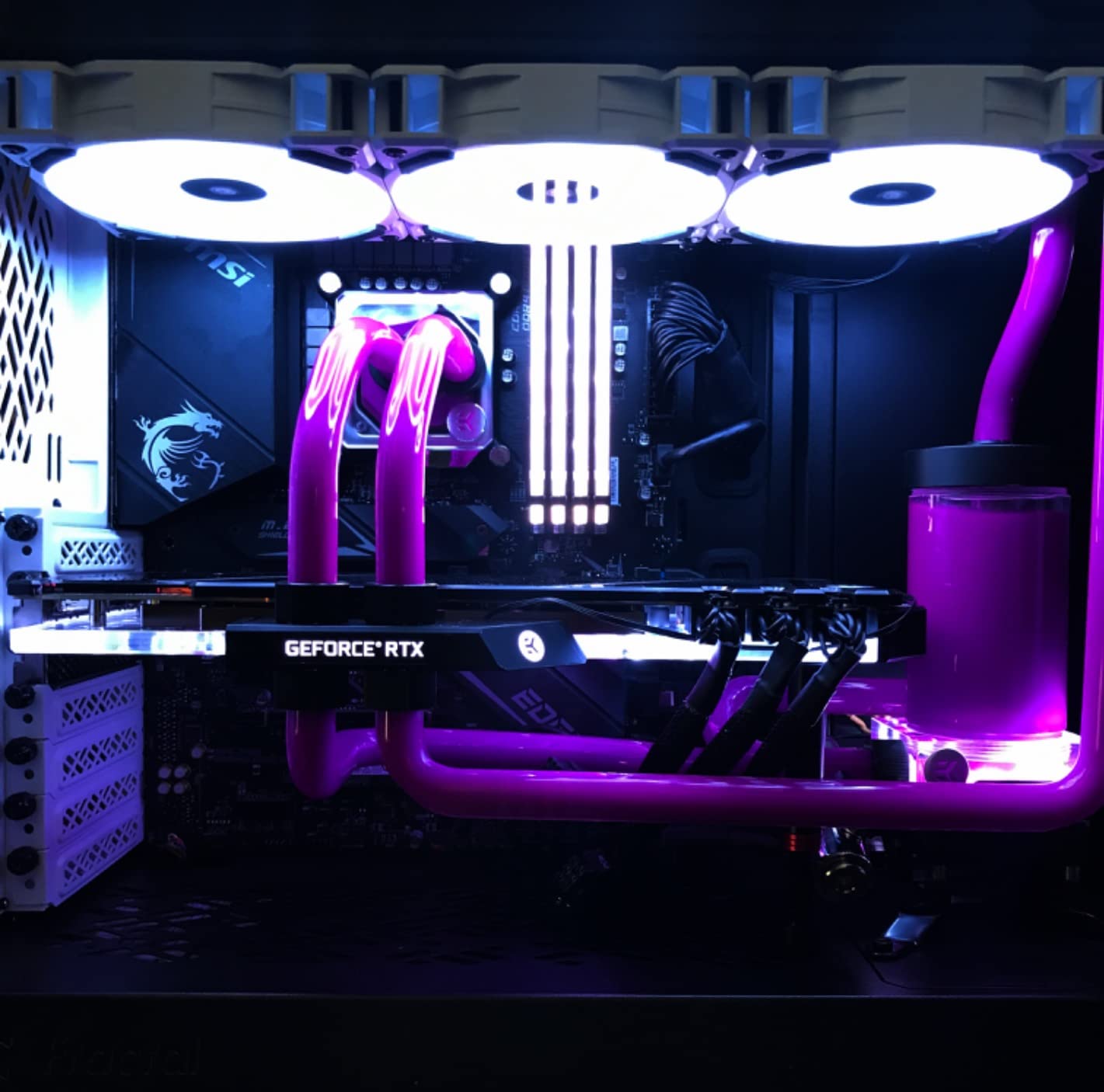 JEYI Vertical GPU Mount, PCIe 5.0/4.0 Riser Cable Mounting Kit for PC Cases, Compatible with E-ATX, ATX Case - Black(Not Include Riser Cable) customer photo 1