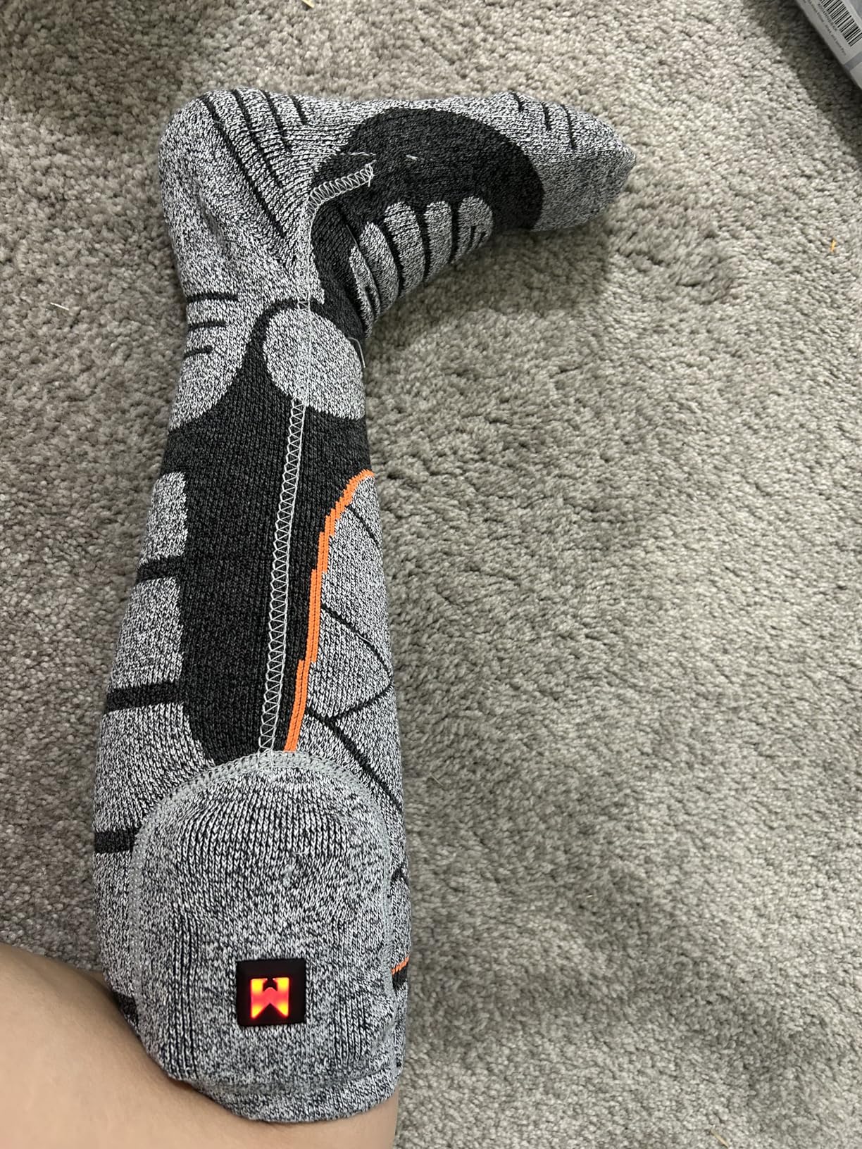 Heated Socks, 5V 6000mAh Rechargeable Heated Socks for Men & Women, Electric Socks with 3 Heating Levels for Winter, Skiing, Hunting, Camping, Hiking, Cycling, Outdoor Work customer photo 2