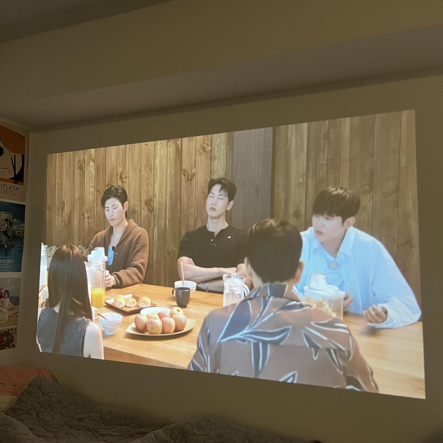 1500 ANSI Official Licensed Google TV Smart Projector, HAPPRUN 4K Full HD Home Theater with Auto Focus, Dolby Sound, Wi-Fi Bluetooth, Built-in Apps, Compatible with Phone & PC, Indoor & Outdoor Use customer photo 2