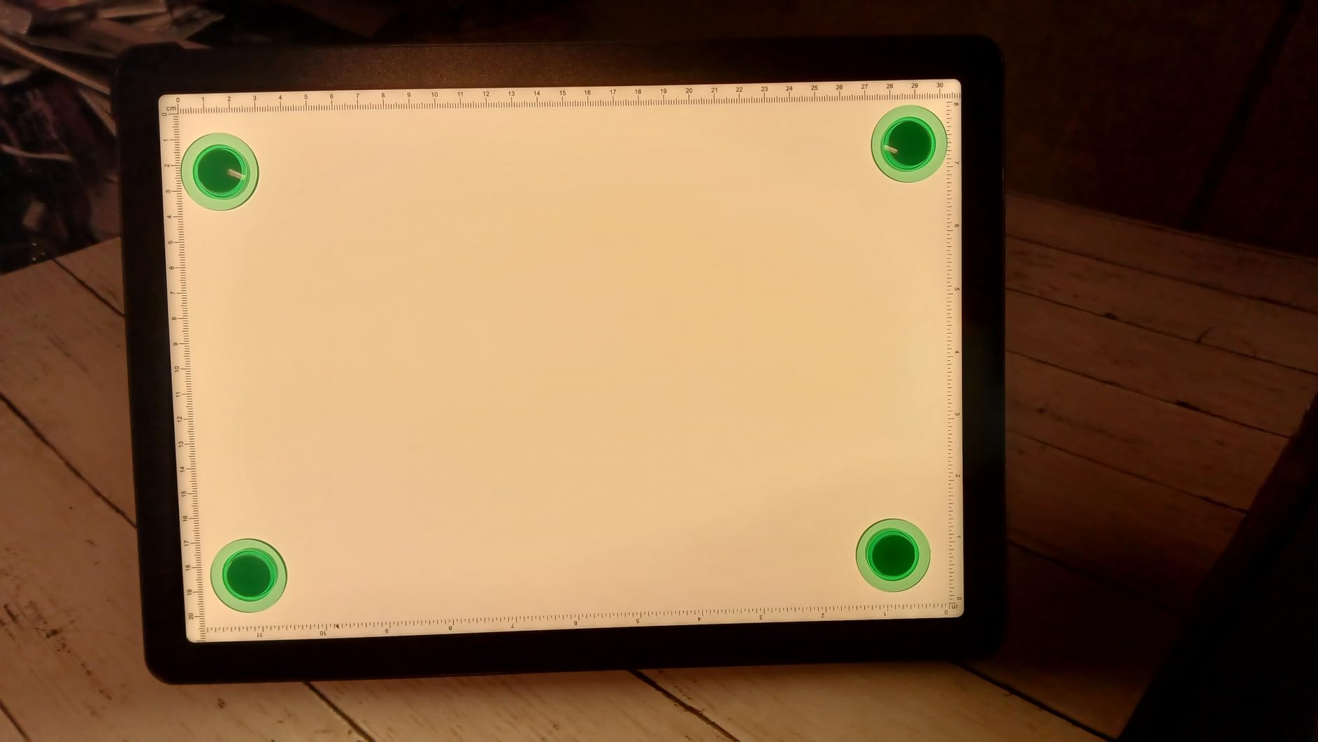 TOHETO Rechargeable A4 Light Board with Stand, Super Bright Magnetic Light Pad with Side Buttons, Wireless Light Box for Tracing and Drawing, Cordless LED Light Table for Diamond Painting, Sketching customer photo 2