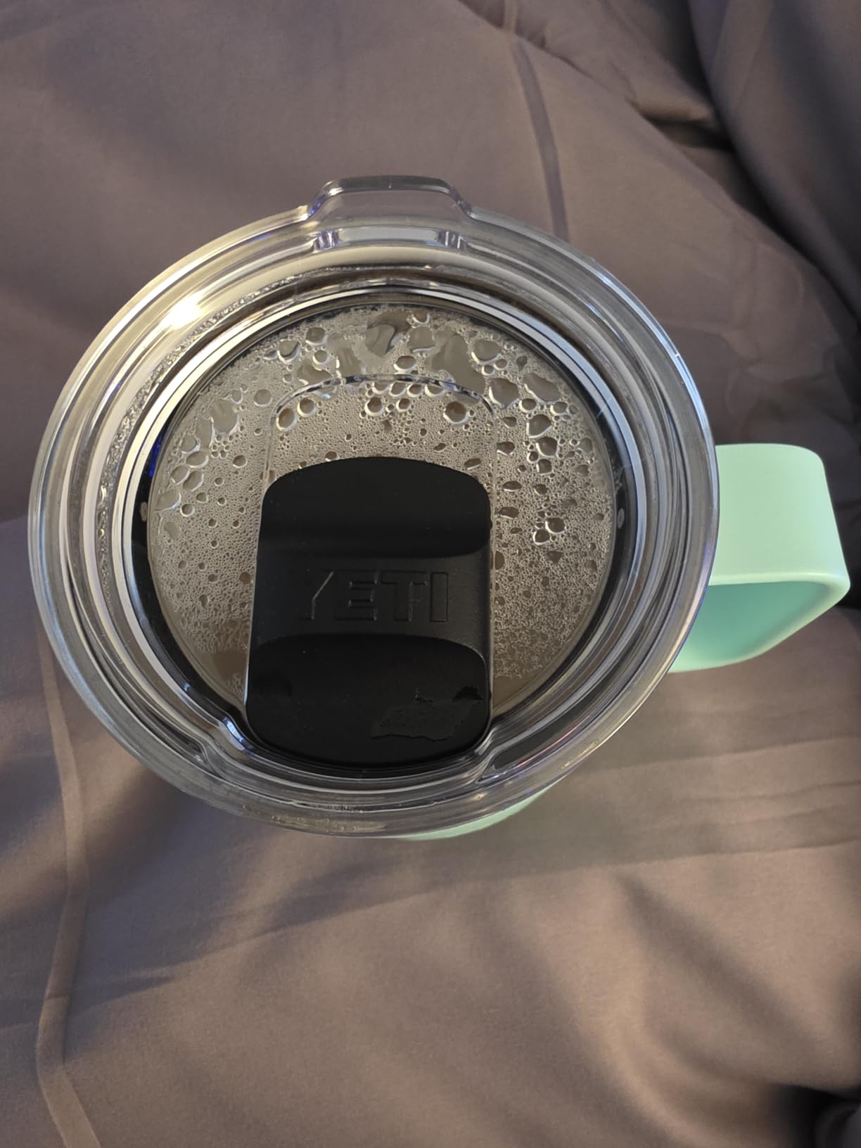YETI Rambler 10 oz Ceramic Lined Stackable Mug, Vacuum Insulated, Stainless Steel with MagSlider Lid, Black customer photo 2