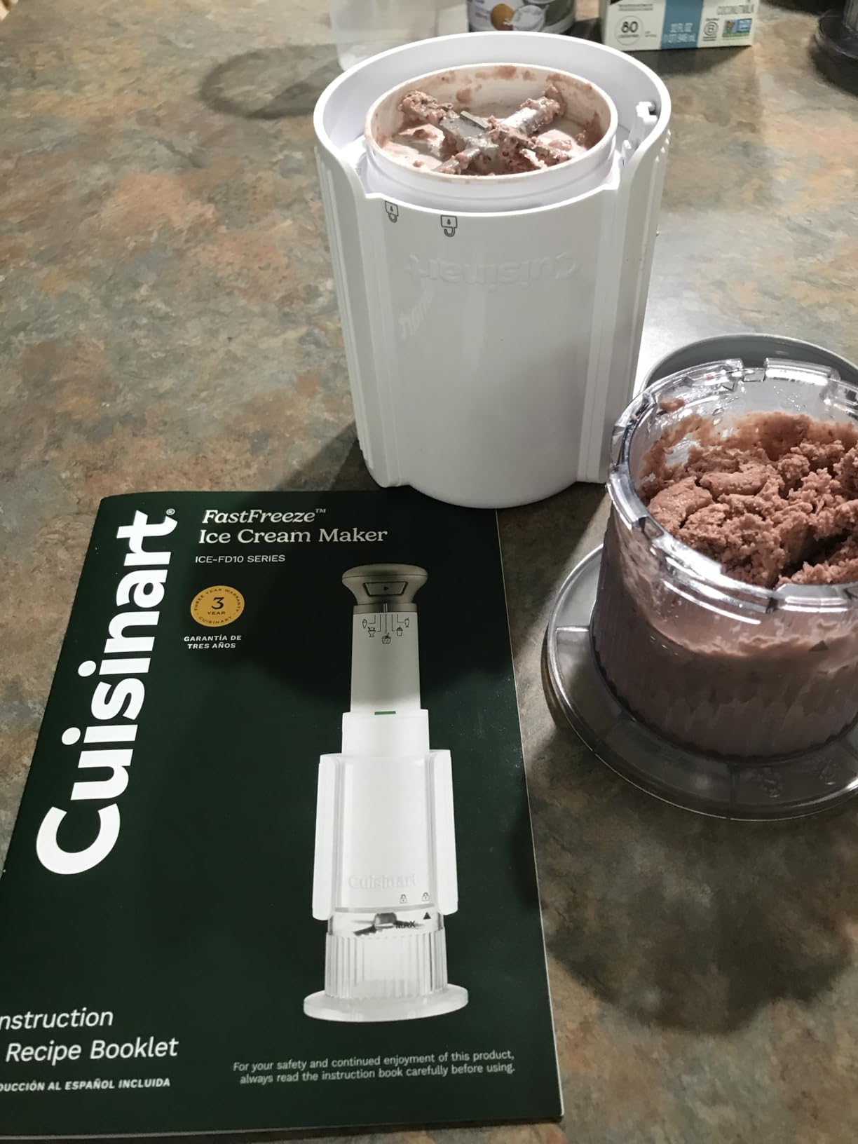 Cuisinart Ice Cream Maker - Cuisinart FastFreeze 5-in-1 Ice Cream, Milkshakes, Slushies, Sorbets and Mix-Ins, Freeze Wand, Two 0.5-Pint Mixing Cups with Lids, Easy to Clean, ICE-FD10 customer photo 1