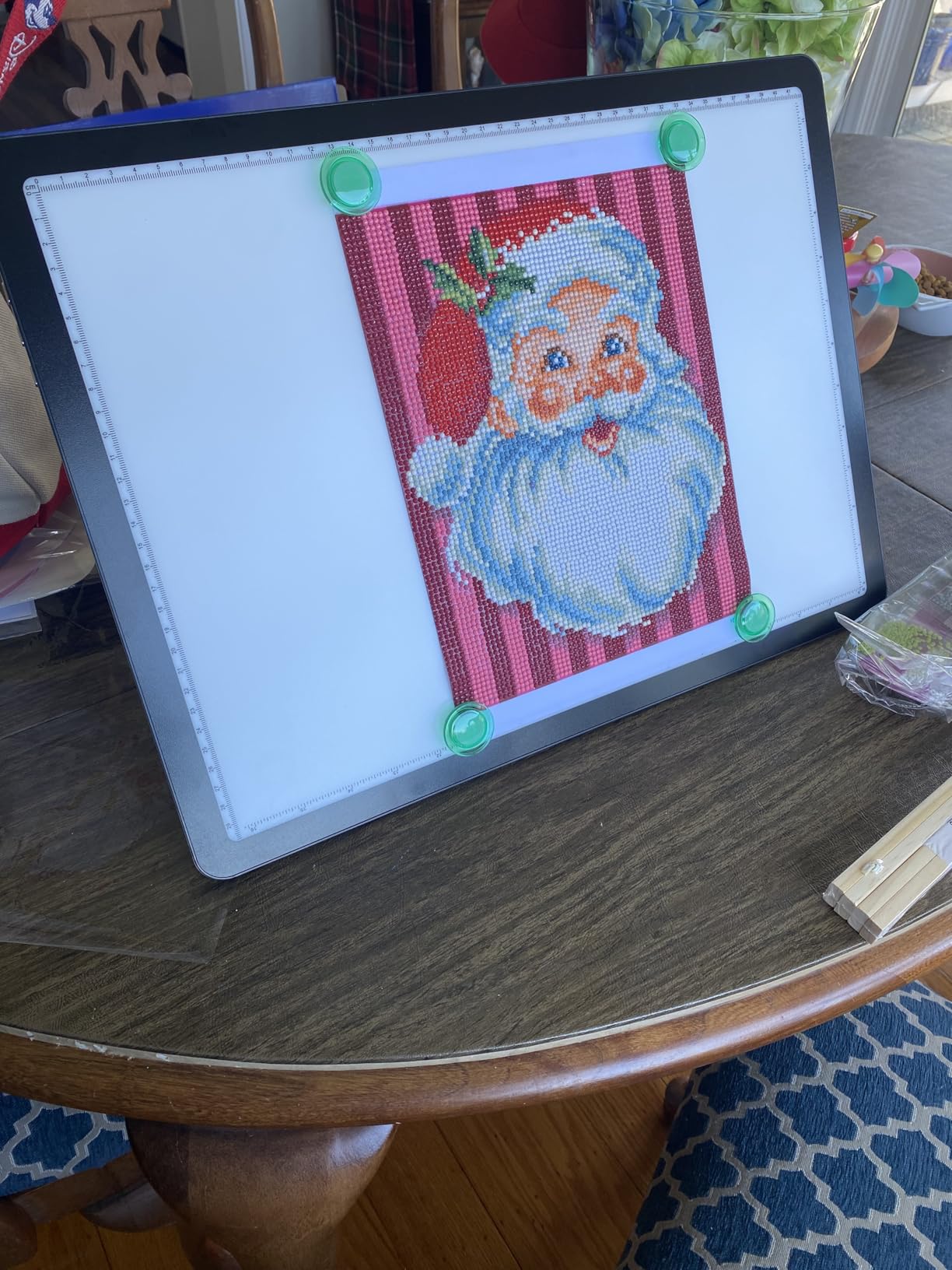 Zocelight Rechargeable A3 Light Board with Built-in Stand & Bag,Super Bright Magnetic Light Box for Tracing,Wireless Light Pad for Diamond Painting,Side Buttons,LED Light Table for Drawing,Sketching customer photo 1