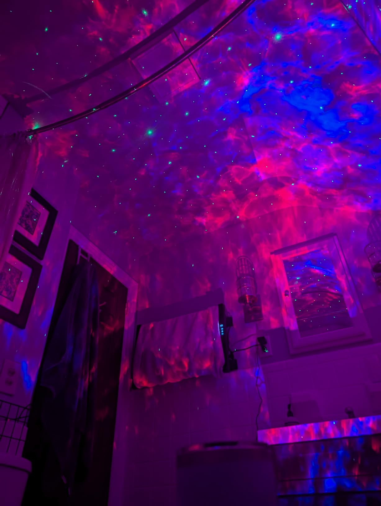 Star Projector Lights, 7-Zone Colorful Nebula Effect, Work with Matter, 540ft² Coverage, LED Ceiling Lights for Bedroom, 50+ Scenes, 18 White Noise, Room Decor, Gifts for Kids, Sleep Lamp customer photo 2