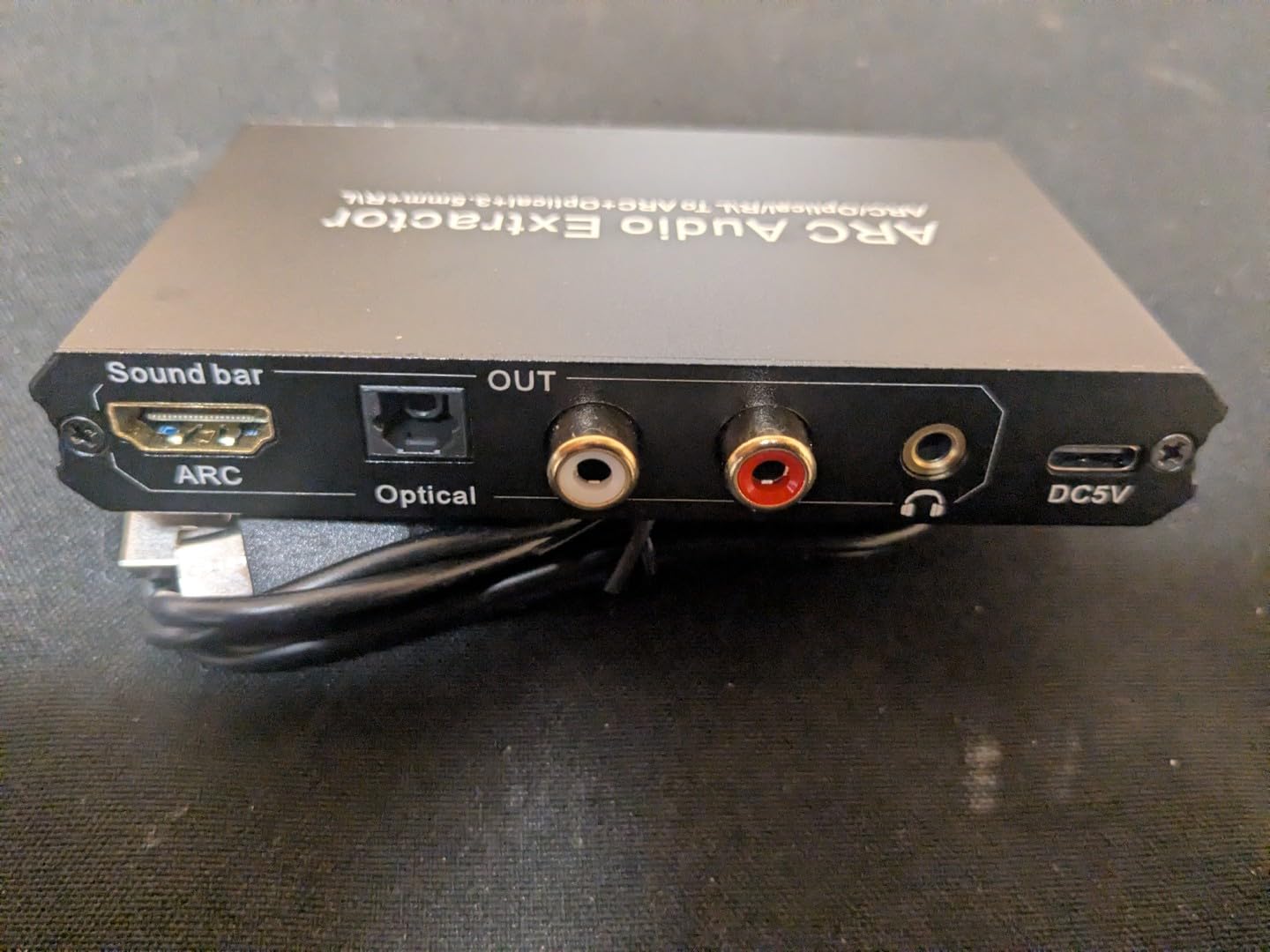 Tendak 192KHz ARC Audio Extractor, Digital Audio Extractor Converter, HDMI ARC + Optical + RCA L/R to HDMI + Optical + RCA L/R + 3.5mm Stereo for HDTV Soundbar Amplifier Speaker Headphones customer photo 1