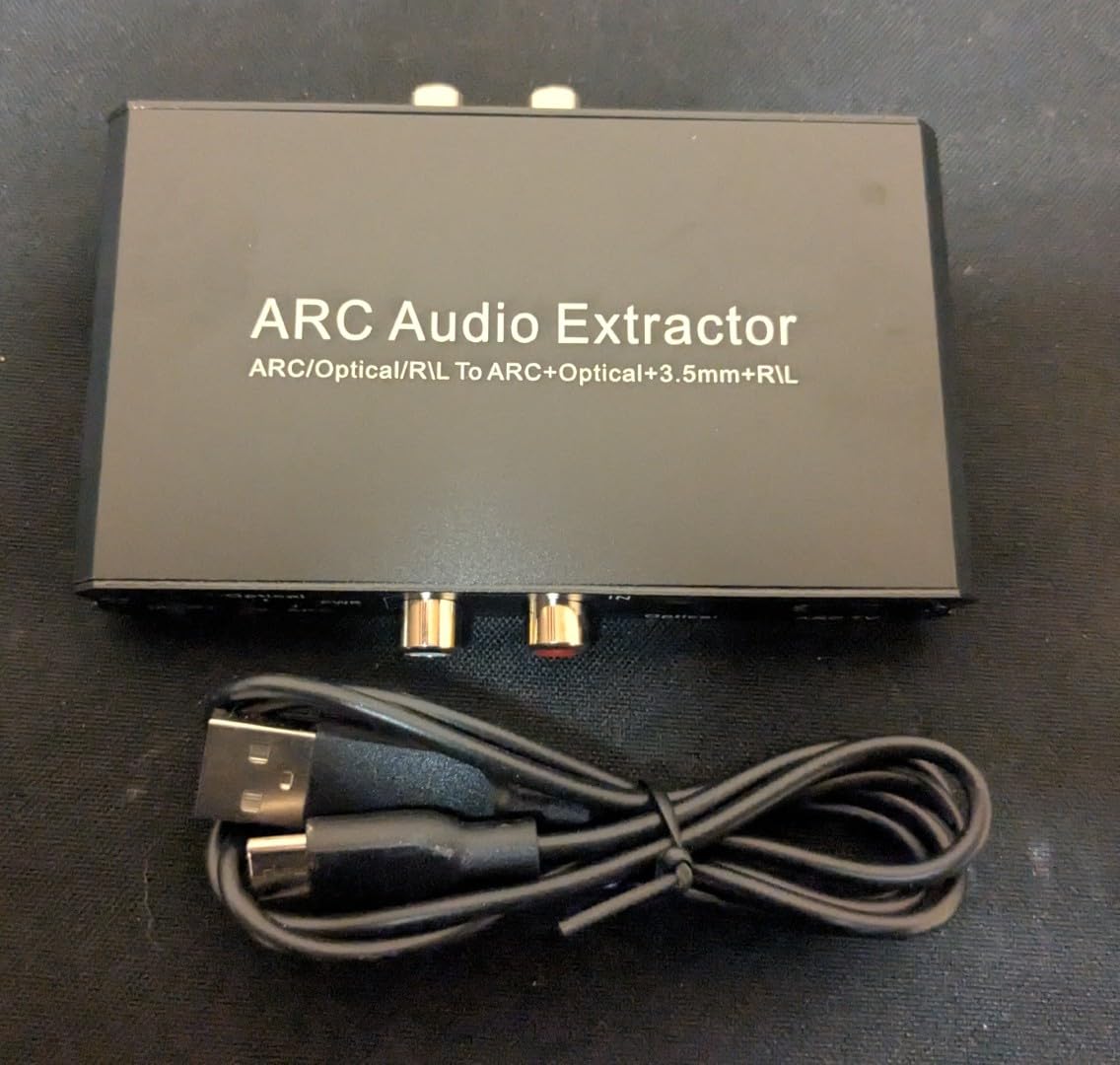 Tendak 192KHz ARC Audio Extractor, Digital Audio Extractor Converter, HDMI ARC + Optical + RCA L/R to HDMI + Optical + RCA L/R + 3.5mm Stereo for HDTV Soundbar Amplifier Speaker Headphones customer photo 2