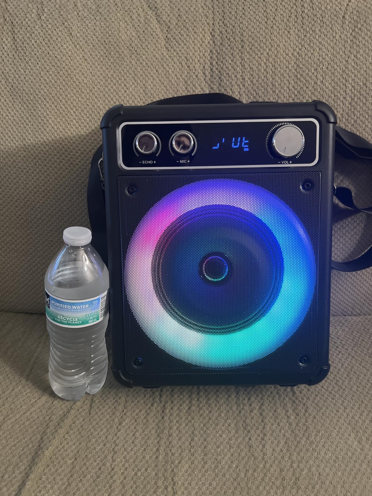 Karaoke Machine, Portable Bluetooth Karaoke Speaker with 3 Wireless Rechargeable Microphones, PA System for Adults Kids with LED Lights & Echo Adjustment, Supports TWS/TF/USB/AUX for Home Party customer photo 1