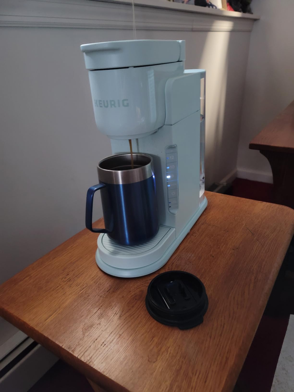 K-Express Single Serve K-Cup Pod Coffee Maker, 3 Brew Sizes, Strong Button Feature, 42oz Removable Reservoir, Evergreen customer photo 2