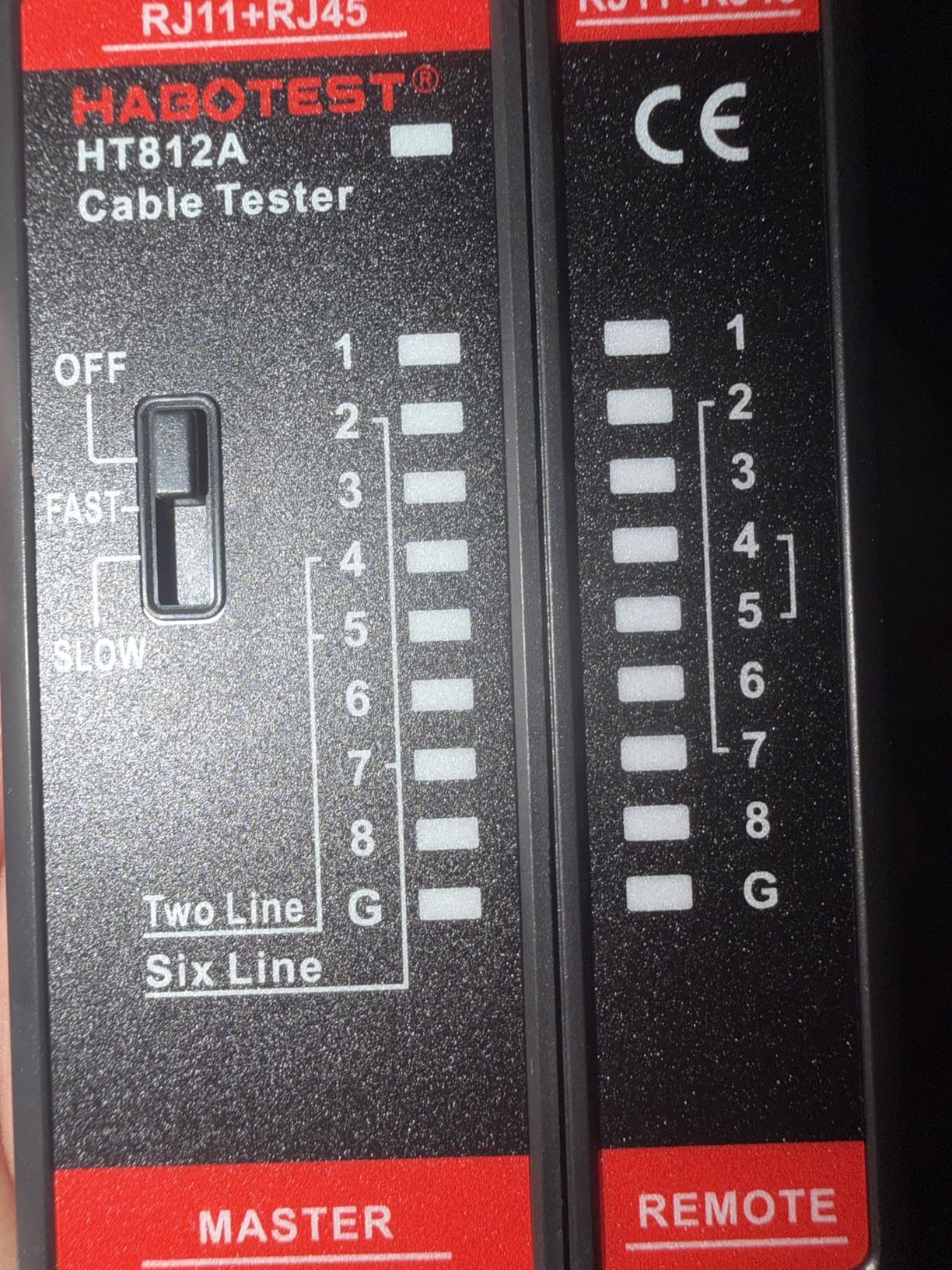 Network Ethernet Cable Tester for LAN RJ45 RJ11 CAT5 CAT5E CAT6 CAT6A CAT7, Ethernet Wire Tester Tool UTP/STP Continuity Test for Telephone Line Finder Home Repair (HT812A) customer photo 2