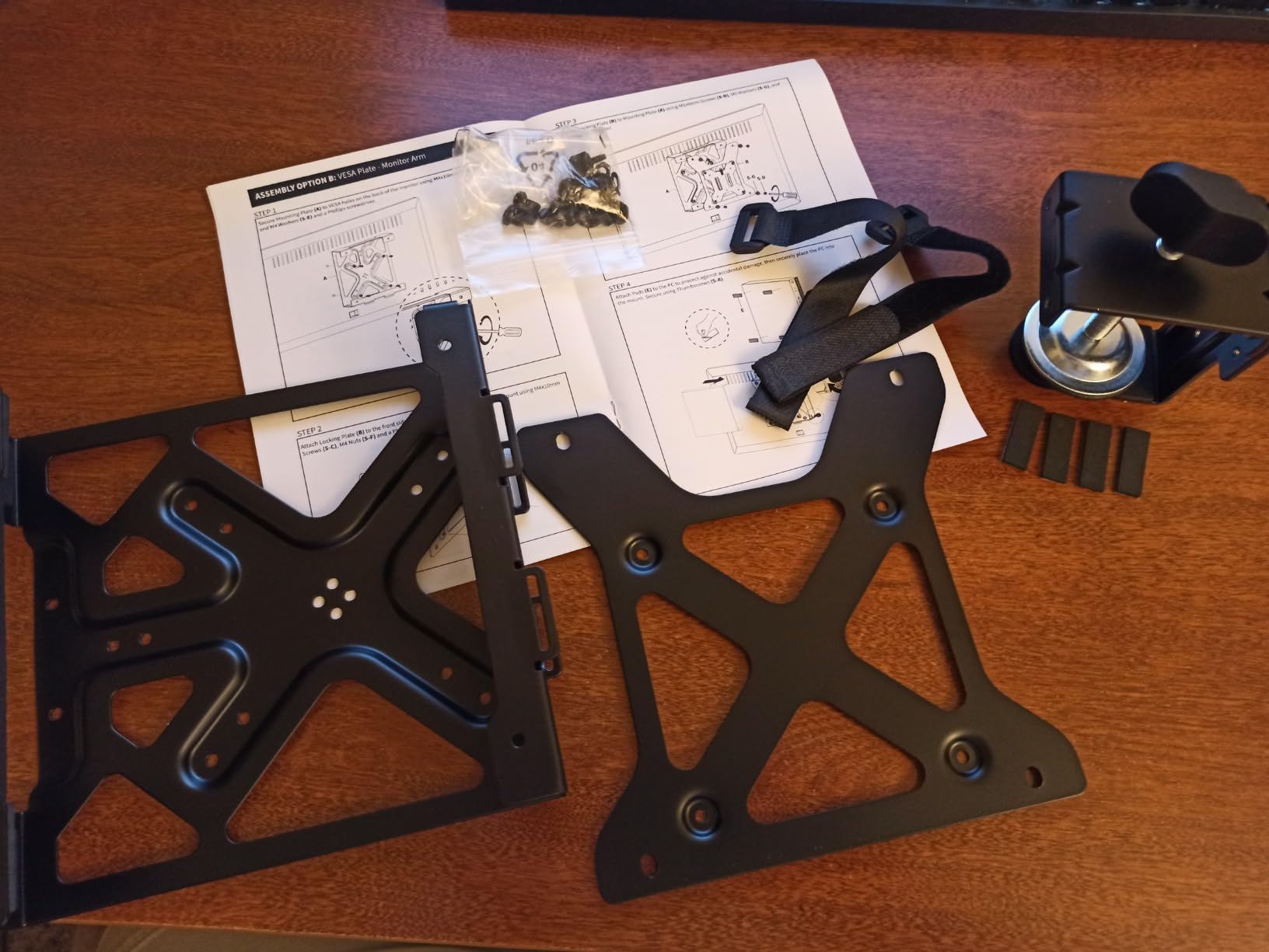 VIVO Behind Monitor Mini PC VESA Mount Designed for Dell OptiPlex Micro CPU, Monitor Arm Computer Holder, Concealed Behind Screen, Desk and Wall Mounting Options, Black, Mount-DLMM2 customer photo 2
