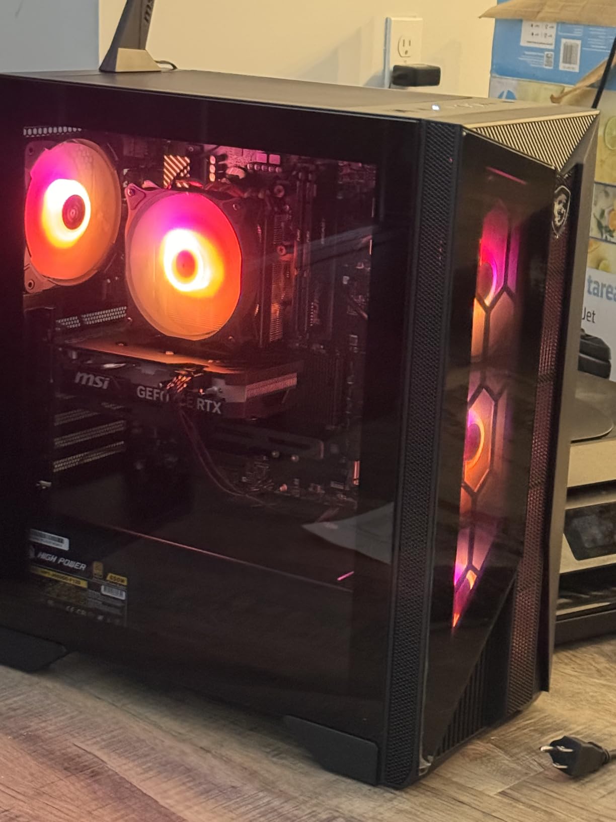 MSI Aegis ZS Gaming Desktop - AMD Ryzen 9 9900X, GeForce RTX 5080, 32GB RAM, 2TB SSD, Liquid Cooling, Wi-Fi 7, Windows 11 Pro customer photo 2