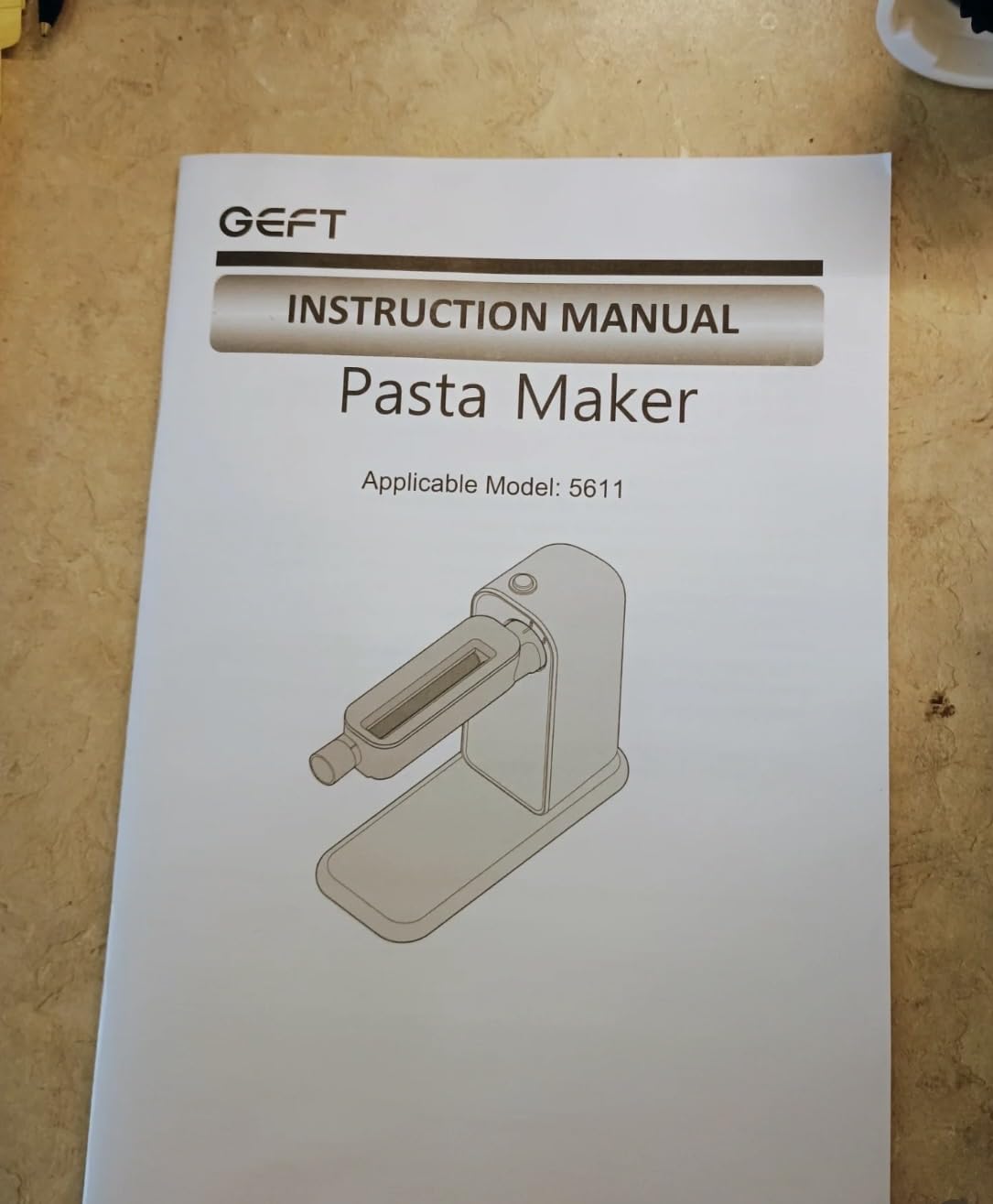 Electric Pasta Maker, 3-in-1 Pasta Maker Machine Includes Pasta Roller Spaghetti Cutter & Fettuccine Cutter with Cleaning Brush, Noodle Maker for Home Use, Gray customer photo 1