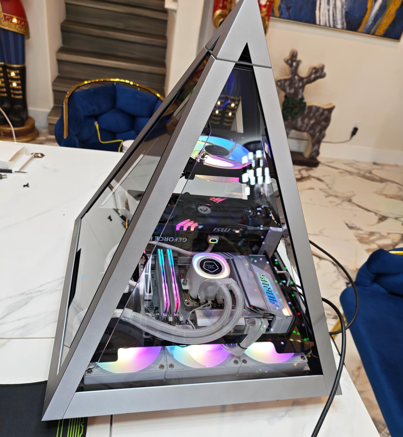 ID-COOLING FX240 LCD Premium 240mm AIO Liquid CPU Cooler with 1.48