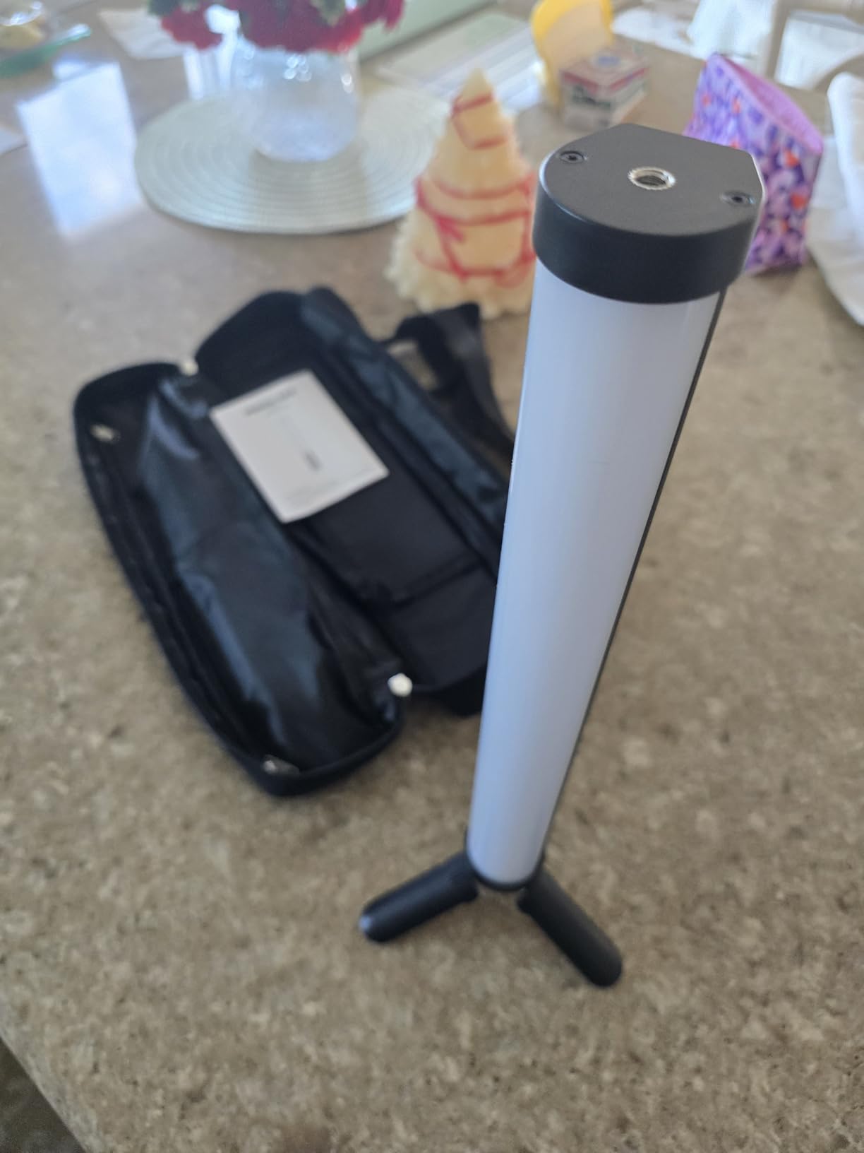 PHOTOOLEX RGB Tube Light, 5200mAh Magnetic Handheld Light Stick, 360degFull Color LED Video Lighting Wand, 2500K-9900K, 21 Scenes, CRI 96+, for Studio Photography Vlog Recording Streaming customer photo 2