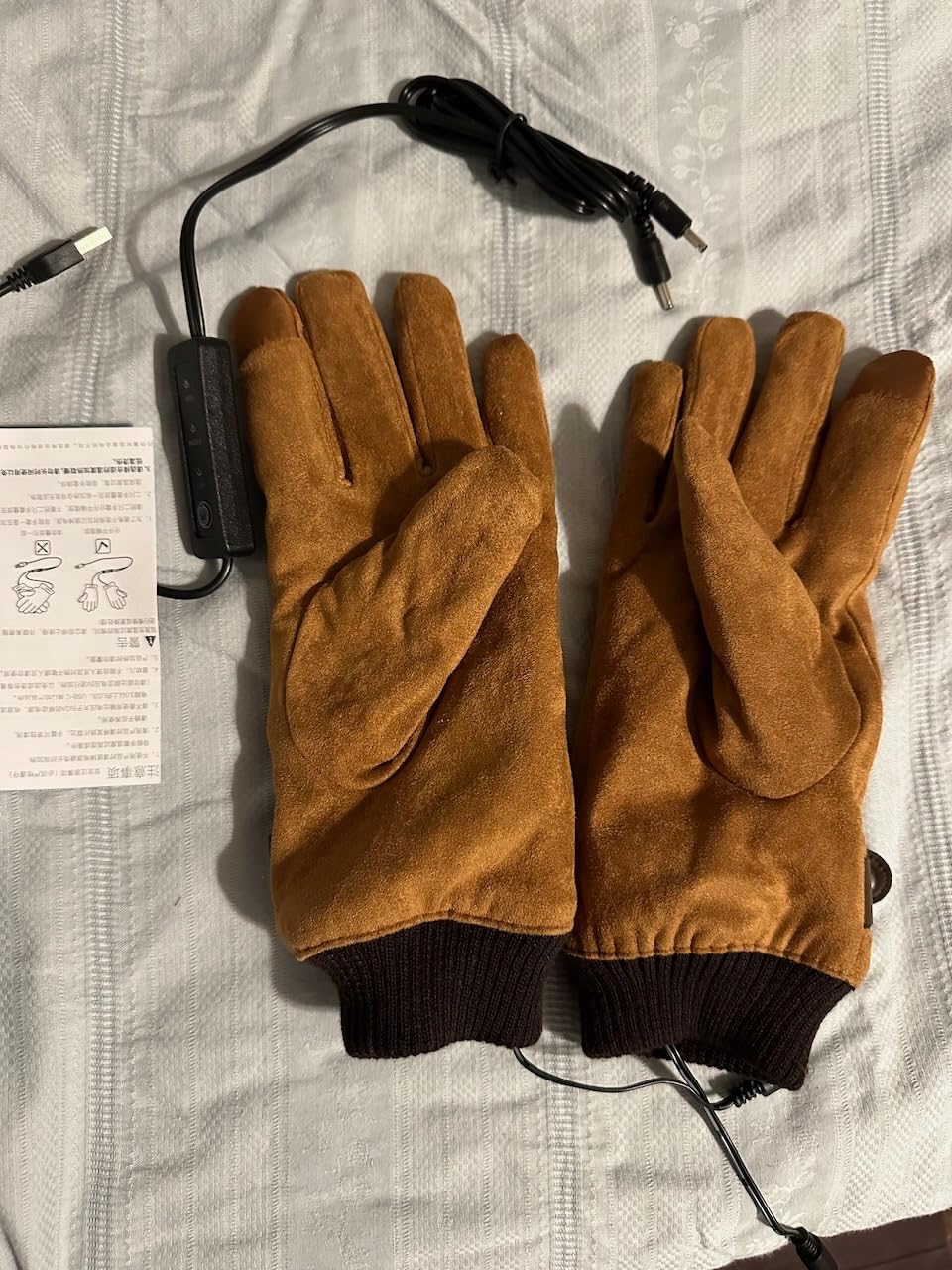 Electric 5V USB Heated Gloves Women Men Winter Hand Warmer Gloves Touchscreen Thermal Gloves for Driving Texting customer photo 1