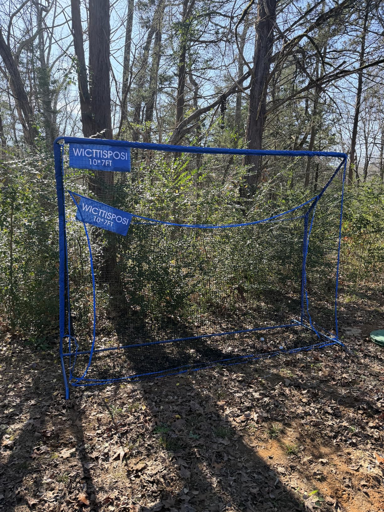 Golf Hitting Net with Extra Striking Net, 10x7ft/7x7ft Heavy Duty Golf Practice Nets for Golfers Backyard Driving Swing, Golf Impact Cage Metal Frame with Storage Bag&Elevated Base, Indoor Outdoor Use customer photo 2