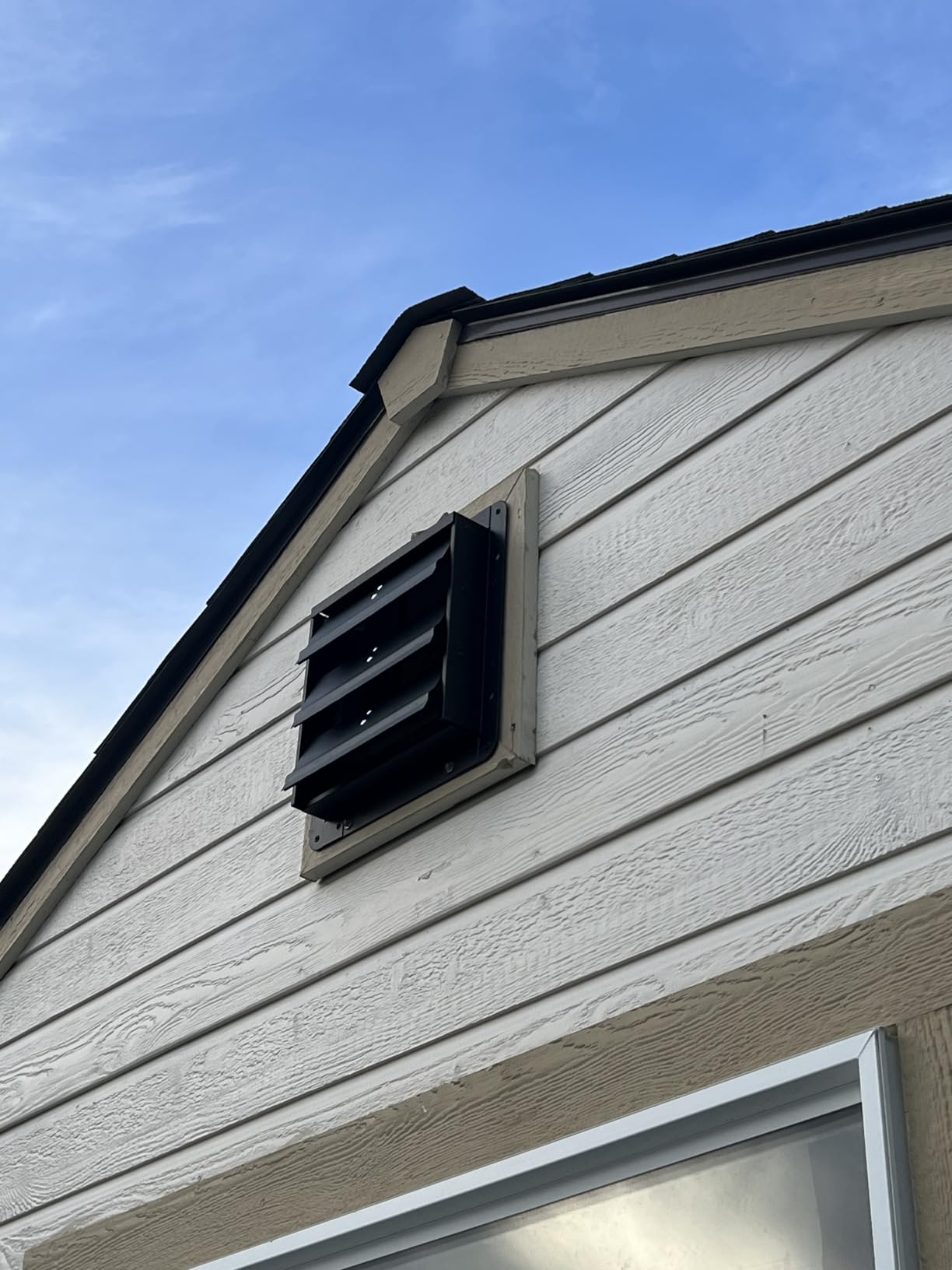 VEVOR 12 inch Exhaust Fan, Wall Mounted Attic Fan with Variable Speed, Temperature & Humidity Controller, 1500 CFM, Automatic Shutter customer photo 2
