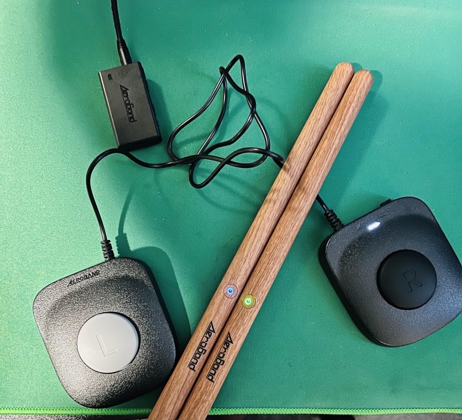 AeroBand Electronic Drum Set PocketDrum2 MAX 2025, Air Drum Sticks & Pedals & Bluetooth Adapter, Play Drum Anywhere Anytime, 8 Tones and USB Midi Teens Adult Drummer Gift customer photo 2