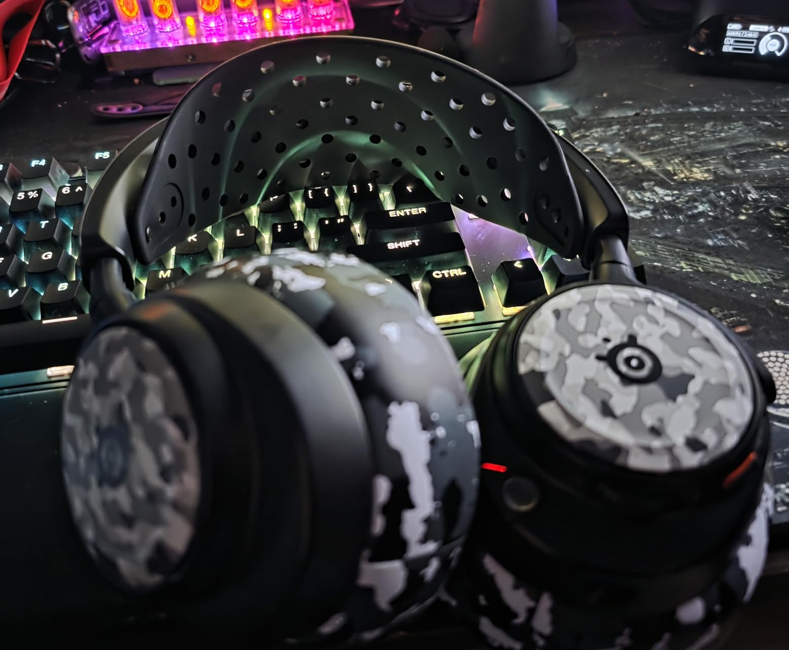 HeadbandZ Arctis Nova V2 - Upgraded Wide Silicone Headband Compatible with Arctis Nova Headsets by Wicked Cushions | Wider Weight-Distributing Design, Softer Flexible Silicone | Black customer photo 1