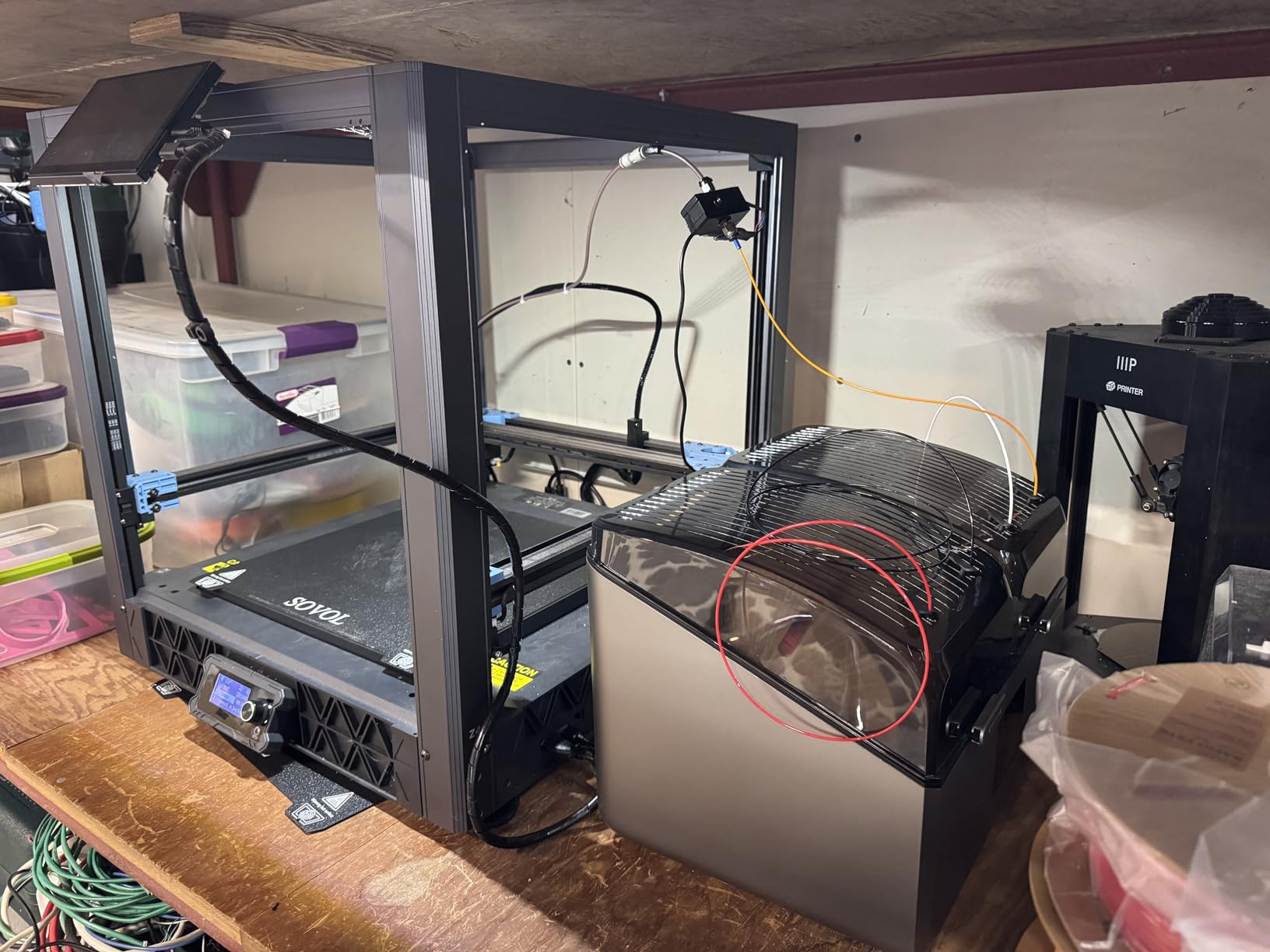 Creality Filament Dryer 4 Spools, Space Pi X4L Filament Storage Box, Dual Heating Chambers Dual 200W PTC Heats, Fast Drying & Moisture-Free Storage, for PLA, PETG, TPU, ABS 1.75/2.85mm customer photo 2