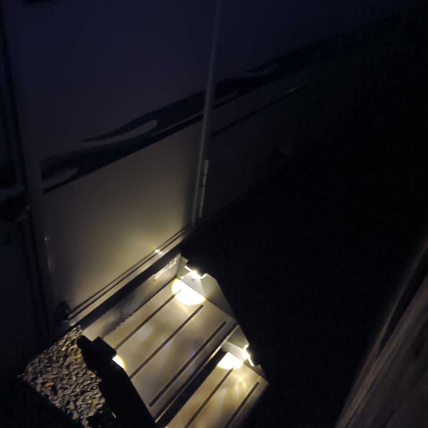 Solar Deck Lights Outdoor 16 Packs, Solar Powered LED Step Lights Waterproof Outdoor for Deck, Stairs, Step, Fence, Wall, Patio, Yard, Pool and Pathway (Warm White) customer photo 2