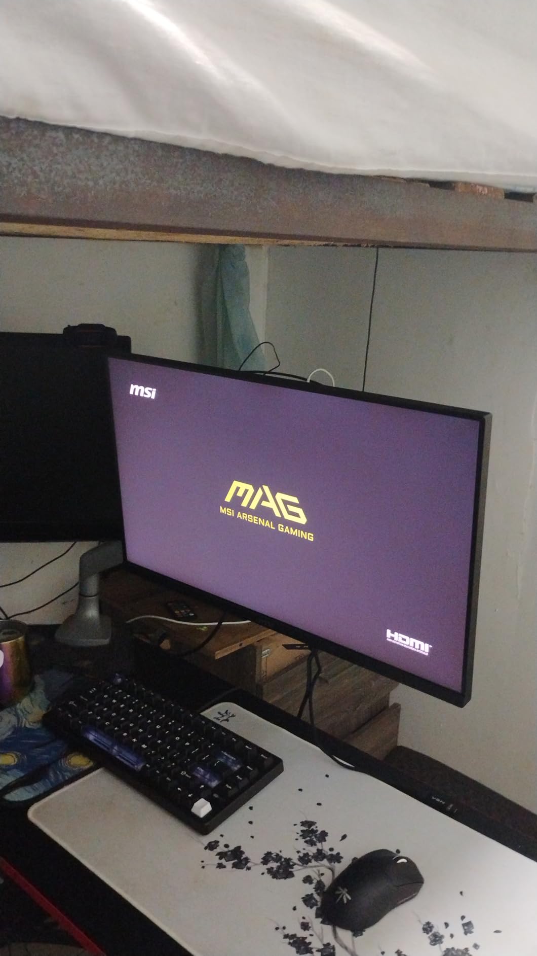 msi MAG 245F X24 24-inch 1920 x 1080 (FHD) Gaming Monitor, 240Hz, FreeSync Premium, HDR Ready, HDMI, VGA Port, VESA Mountable, Tilt, 4-Side Slim Bezel, 0.5ms, Black customer photo 2