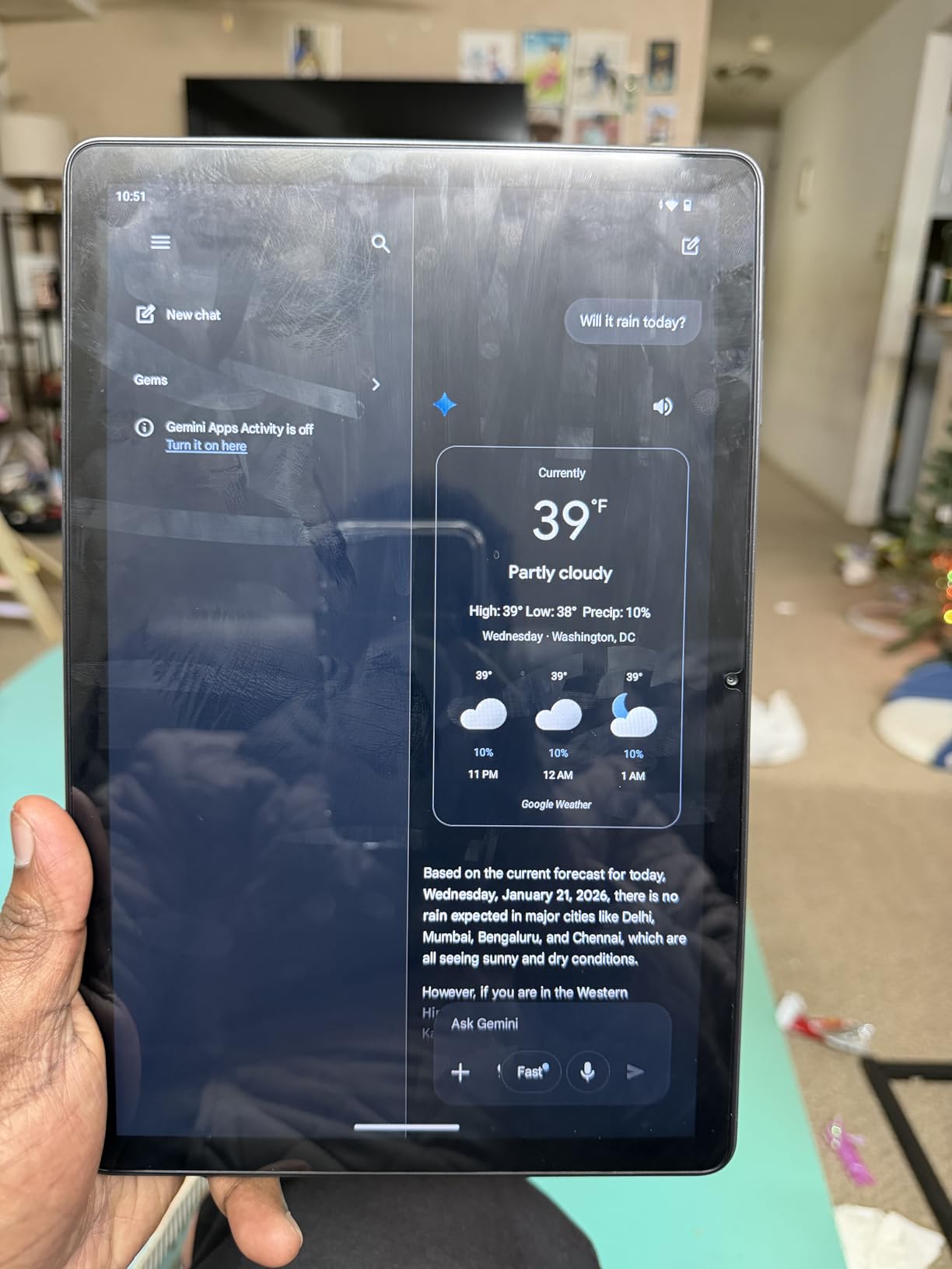 Android 16 Tablet,11 Inch Tablet with 24GB RAM 128GB ROM,Octa-Core T7250 Processor,90Hz Display,8000mAh Battery with Fast Charging and OTG Reverse Charge,Gemini AI Tablets,Smart Camera,4-Year Warranty customer photo 1