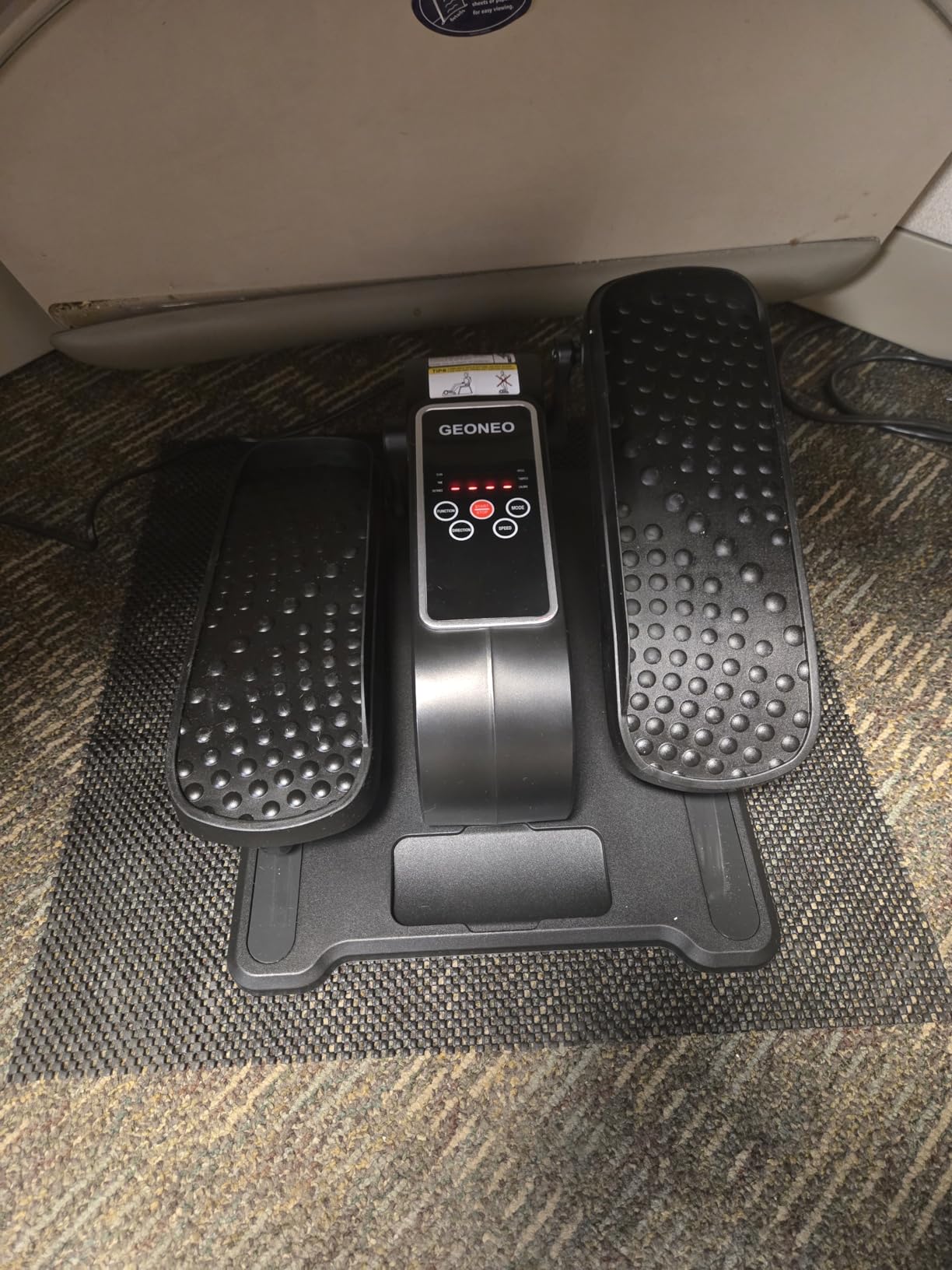 Under Desk Elliptical Machine, Electric Ellipse Leg Exerciser for Senior, Quiet and Compact Electric Seated Pedal Exerciser for Home with Display Monitor, Remote Control and 12 Adjustable Speeds customer photo 1