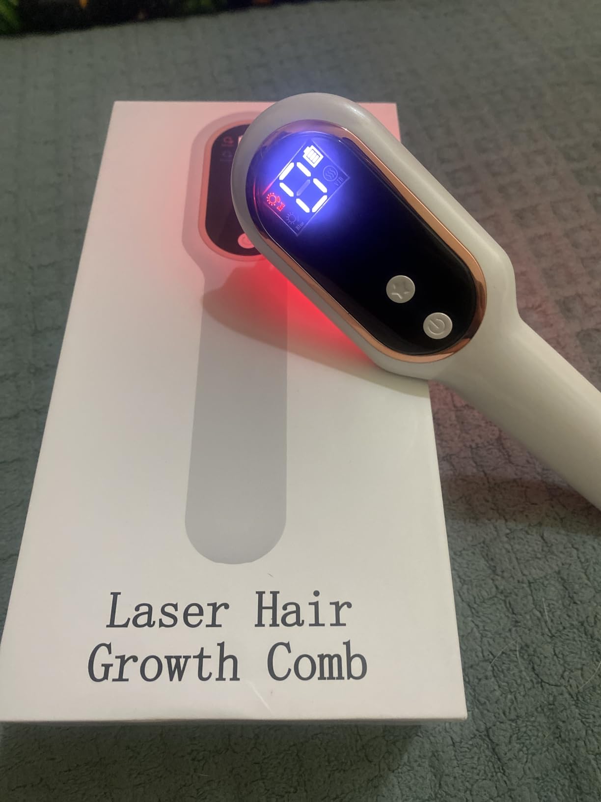 Laser Hair Growth Comb for Men & Women, FDA Cleared Red Light Therapy Device for Thinning Hair, Scalp Massager for Fuller, Stronger Hair, Black customer photo 2