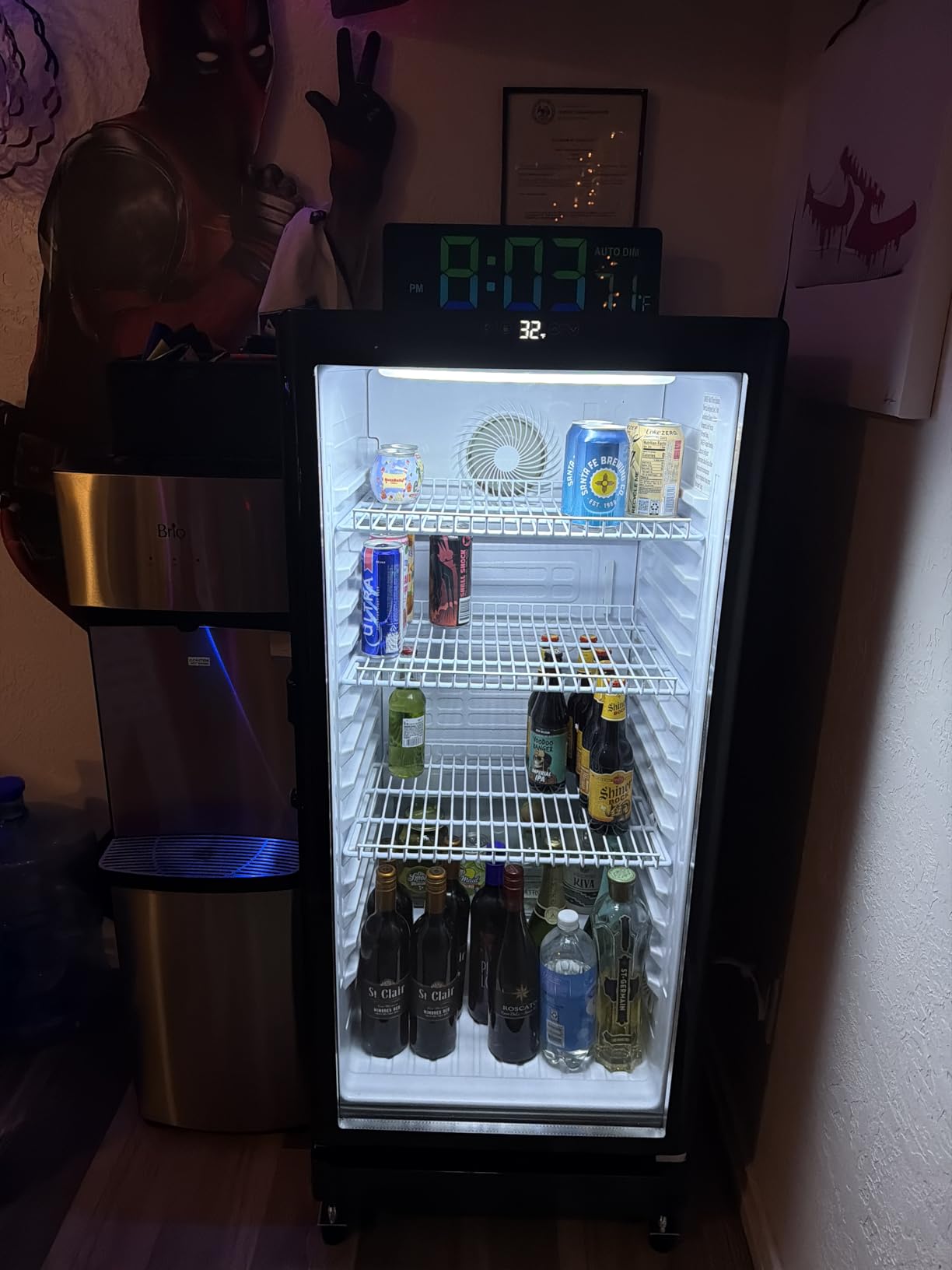 6 Cu.Ft Commercial Refrigerator, Beverage Refrigerator Cooler with Glass Door, Lock & Adjustable Shelves, Quiet Frost Free for Bar Office Home, ETL Listed customer photo 1