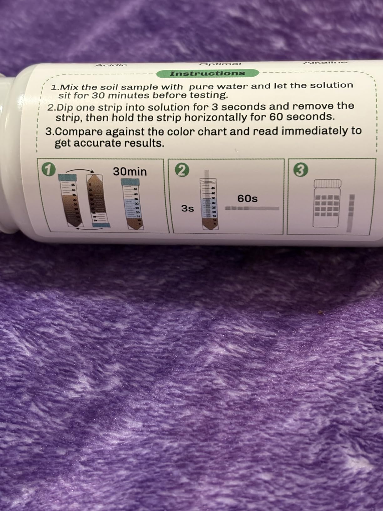 Soil pH Test Kit: Upgraded 125 Soil pH Test Strips with Measuring Cylinders for Accurate Testing pH Level of Garden Lawn Grass Flower Vegetable Compost Dirt (125) customer photo 2