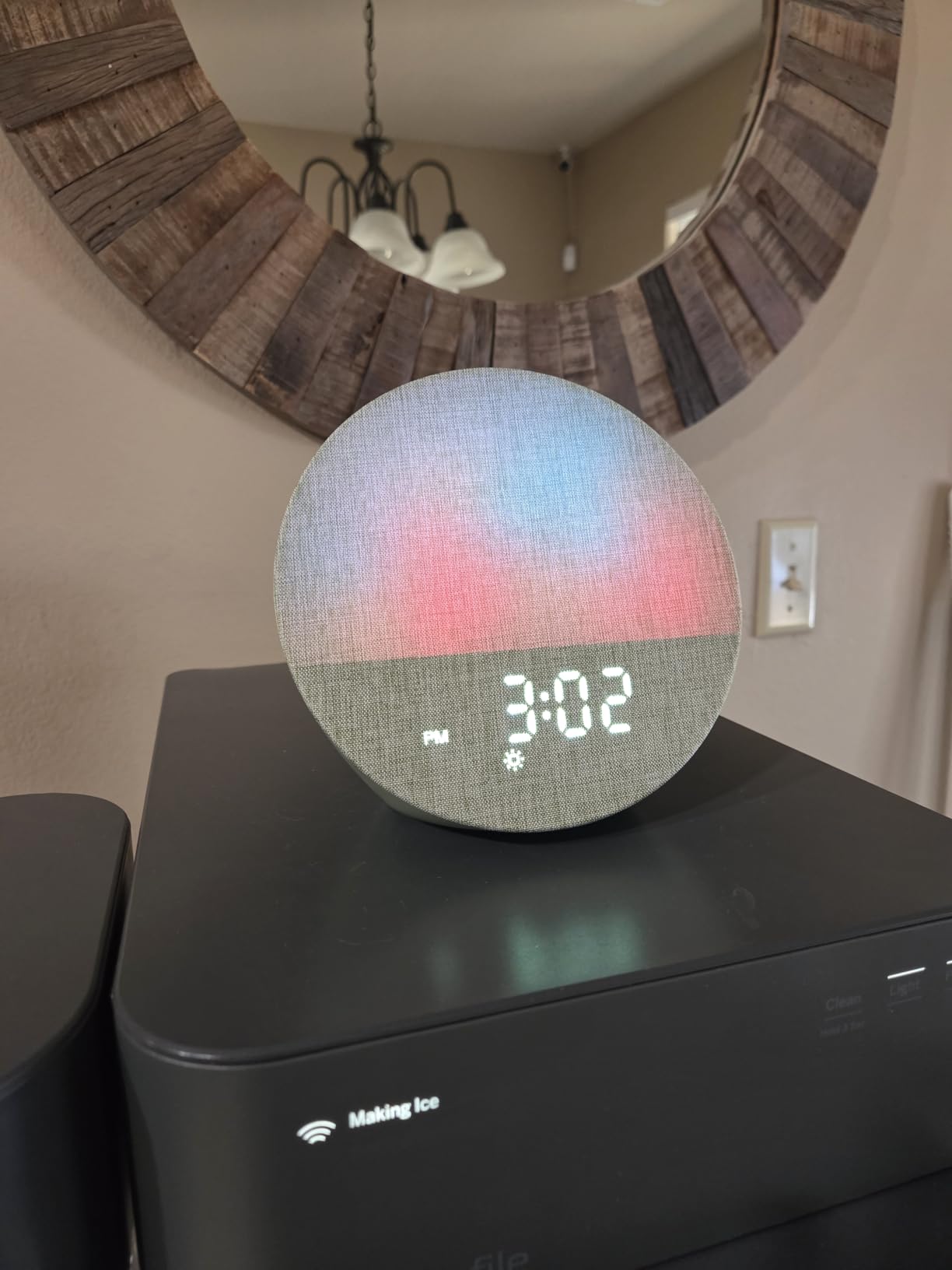 Wake Up Sunrise Alarm Clock: 10-60 Minutes Simulate Sunrise for Gentle Wake Up - 20 Adjustable Brightness Bright Enough for Heavy Sleepers - Dual Alarms with Sound Machine customer photo 1