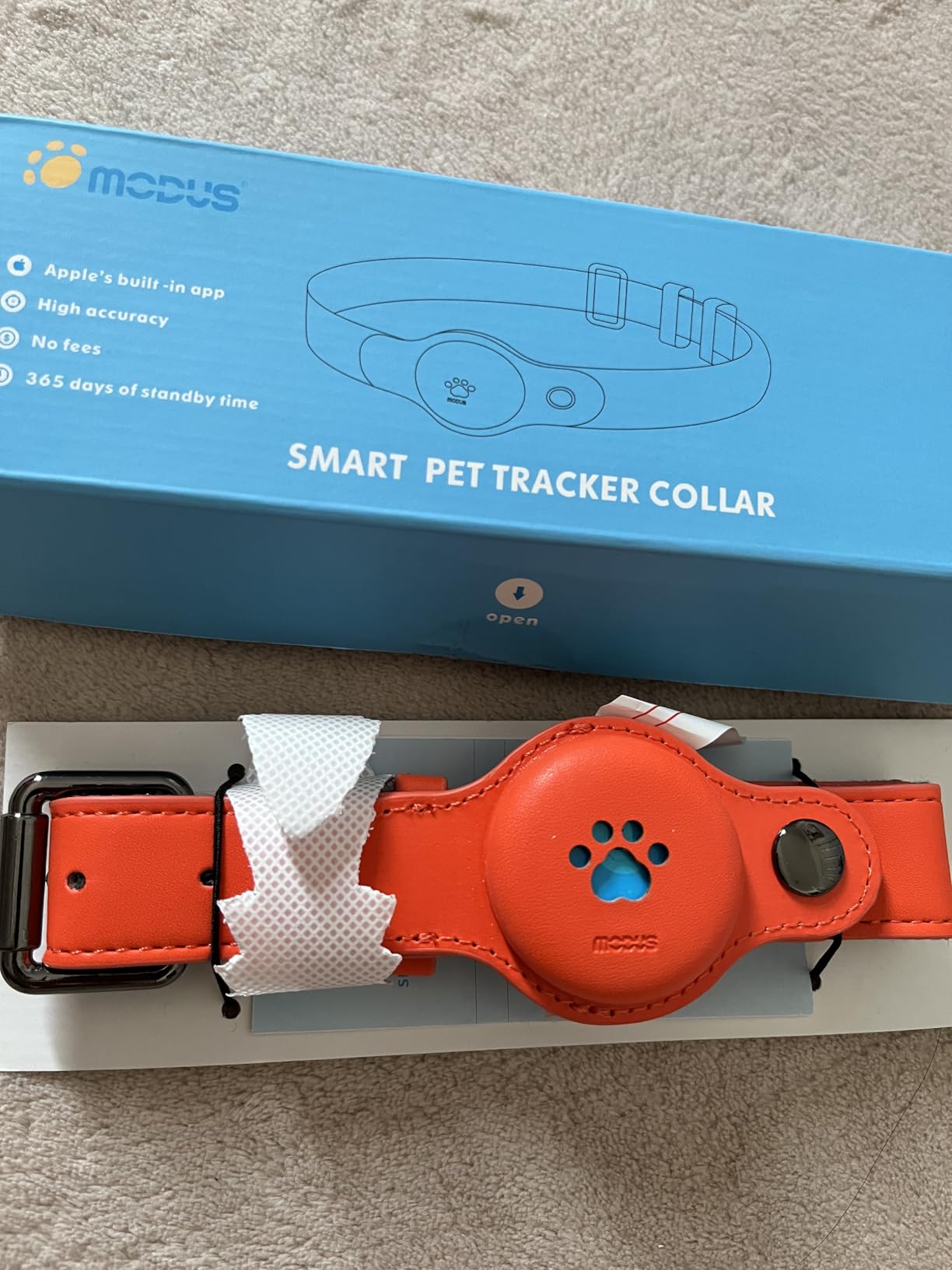 2-in-1 GPS Tracker for Dogs: Smart Pet Collar with Real-Time Tracking, No Monthly Fee/Subscription (iOS Only) Waterproof, Anti-Lost, 365-Day Long Battery Life customer photo 1