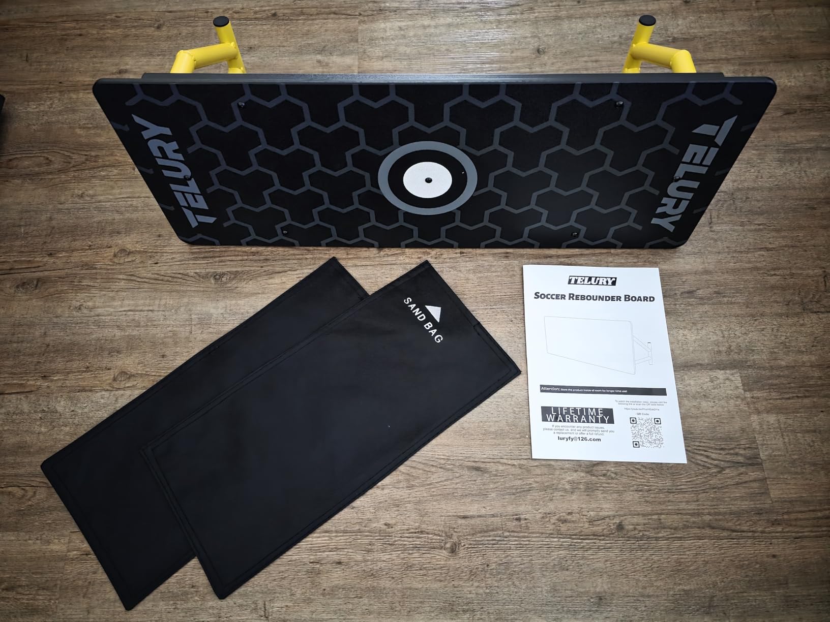 4-Angle Soccer Rebounder Board, Portable Soccer Rebound Wall for Passing, First Touch & Shooting Training, Heavy Duty HDPE Kick Back Trainer customer photo 1